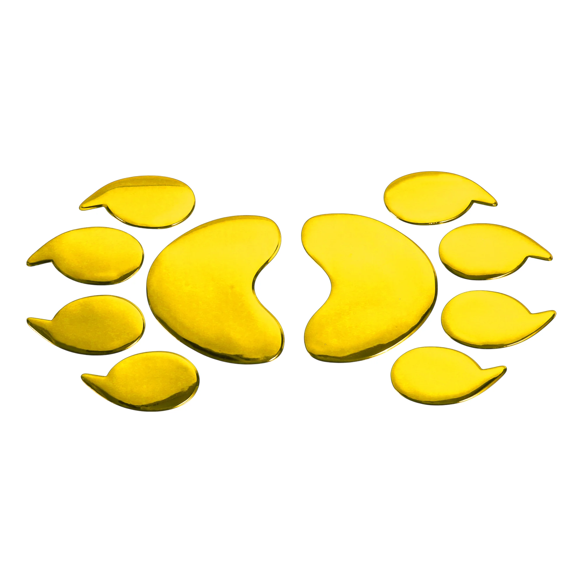 Bears Claw Pattern Car Bumper Sticker Decal Waterproof Gold Tone 15x6.5cm
