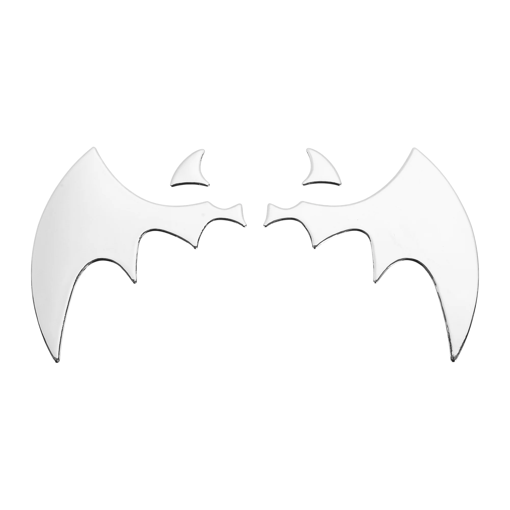 Gen 3 Bats Pattern Car Bumper Sticker Decal Waterproof Silver Tone 13.5x6.5cm