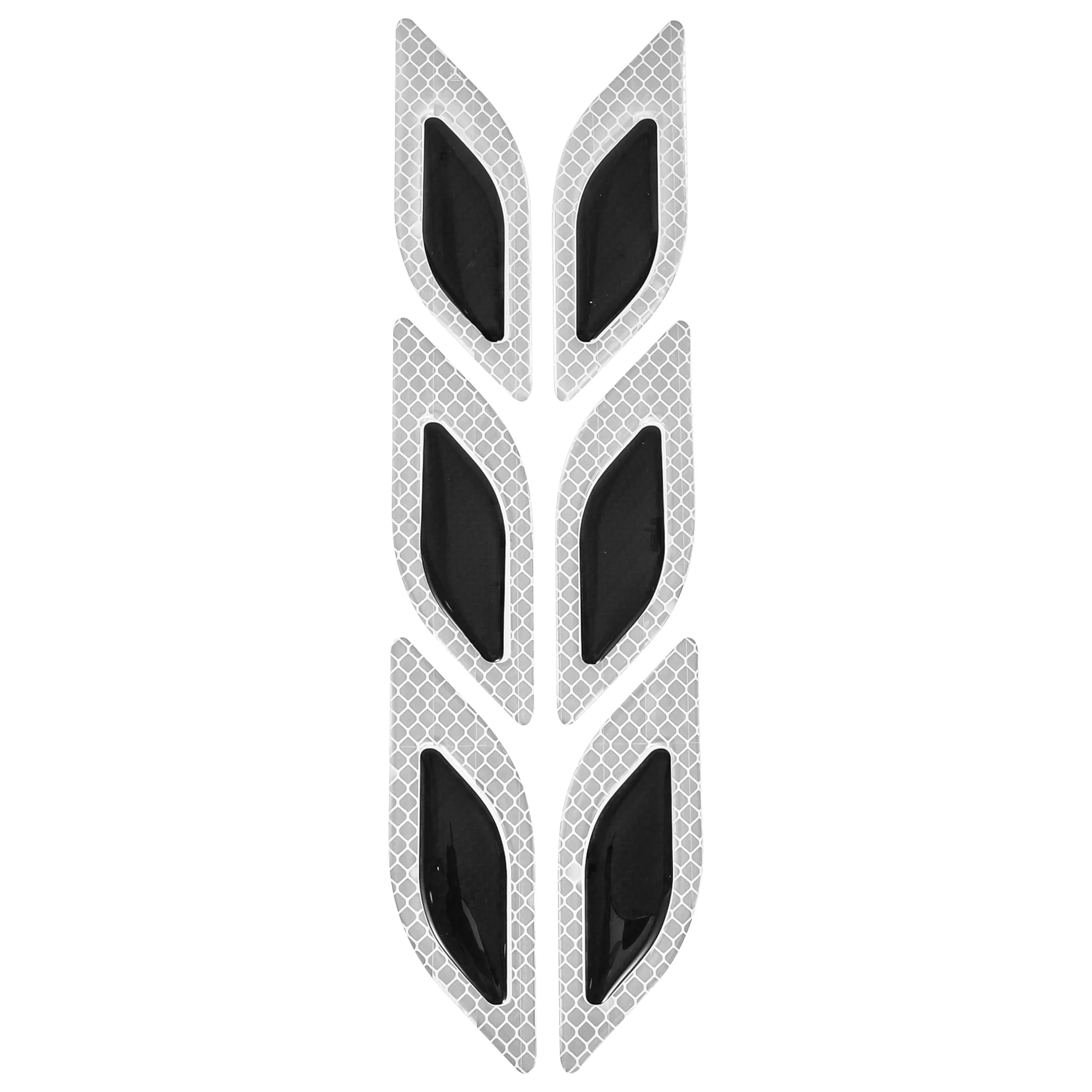 Leaf Pattern Car Bumper Sticker Decal Waterproof Vinyl White Black 10x3.5cm