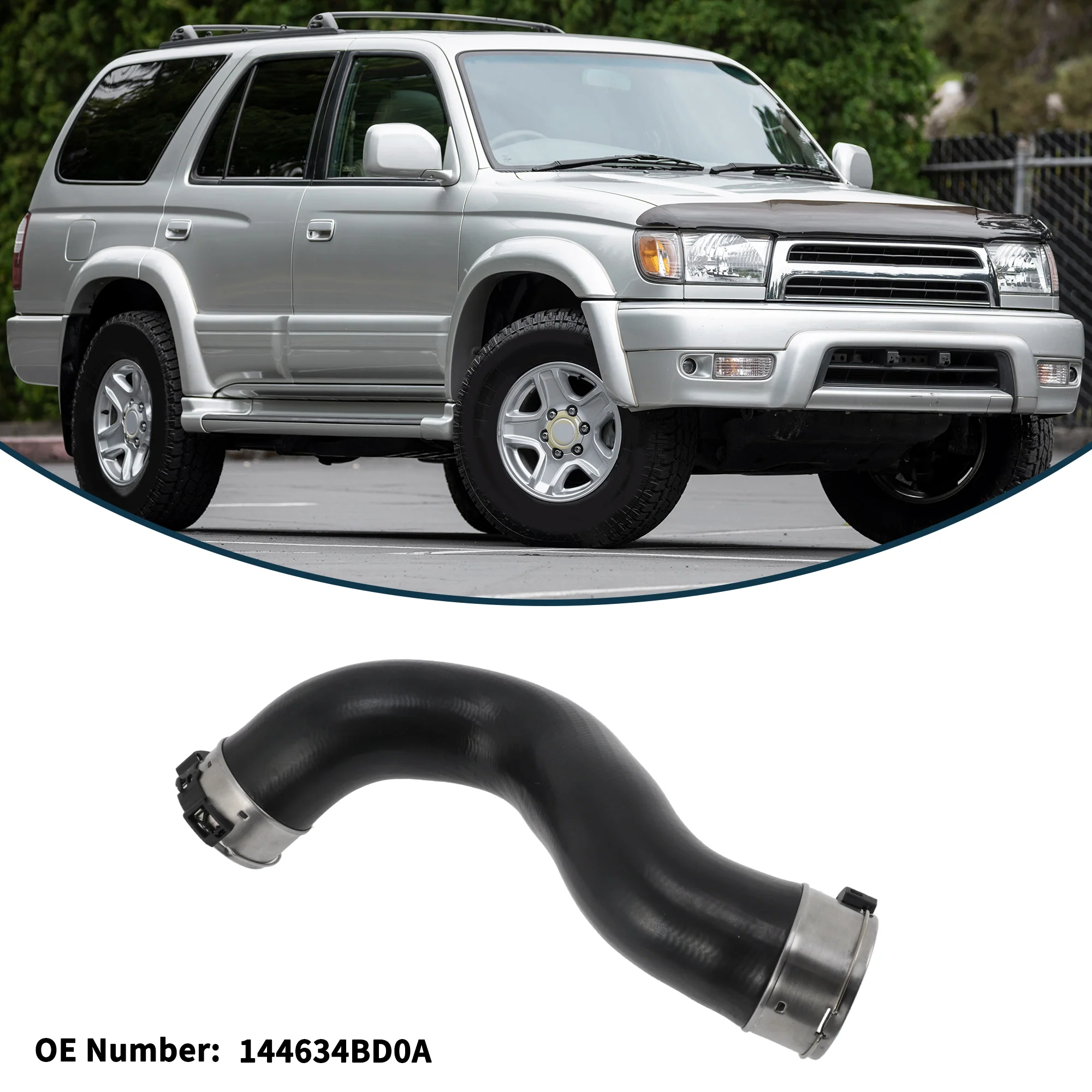 Radiator Hose Heater Hose for Nissan X-Trail (T32) 2014 No.144634BD0A Rubber 1Pc - Image 3