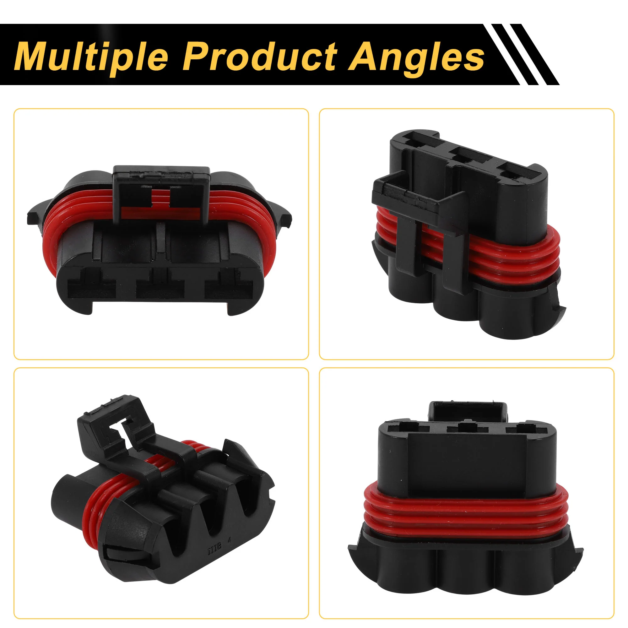 1 Set 3 Pins Connector Plug for Ford for Buick Female Adapter No.12124686 - Image 6