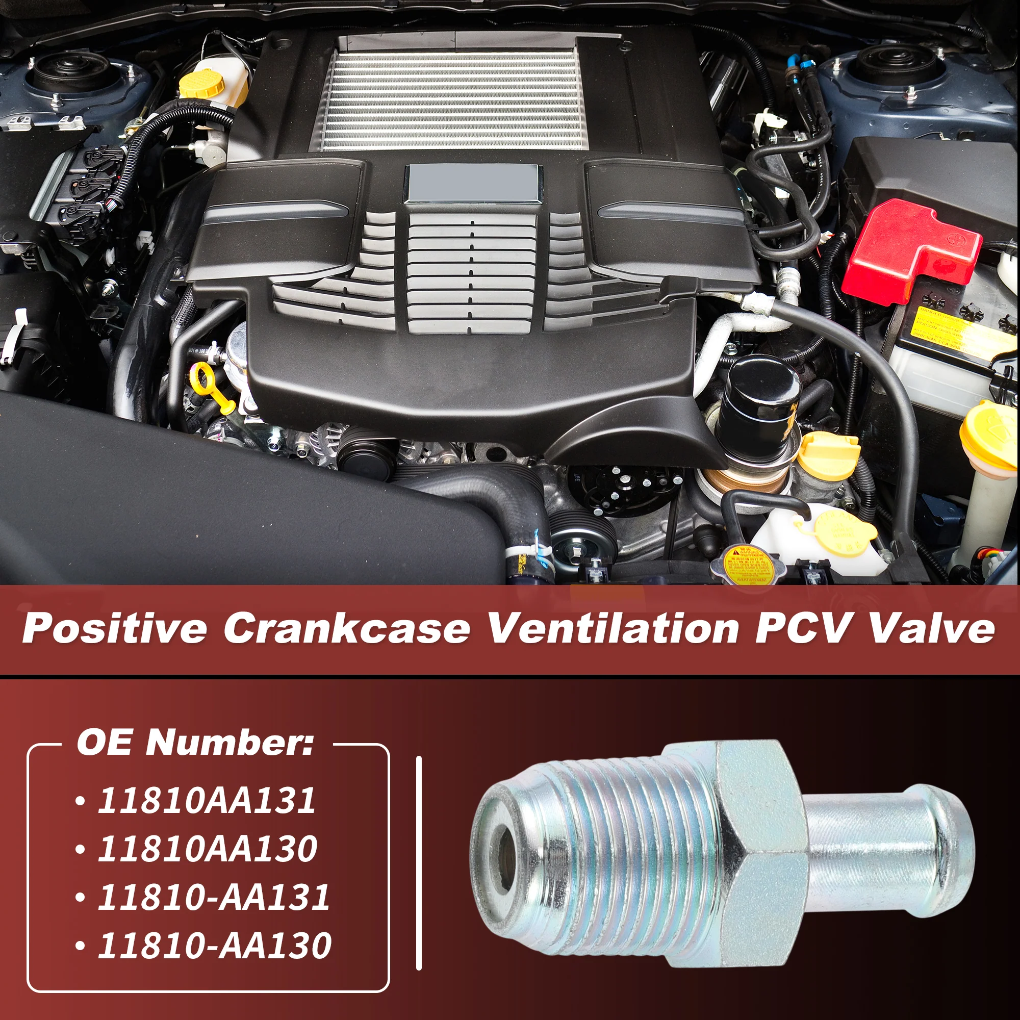 No.11810AA131 PCV Control Valve for Subaru Outback Legacy 2.5L 2013-2019 - Image 2