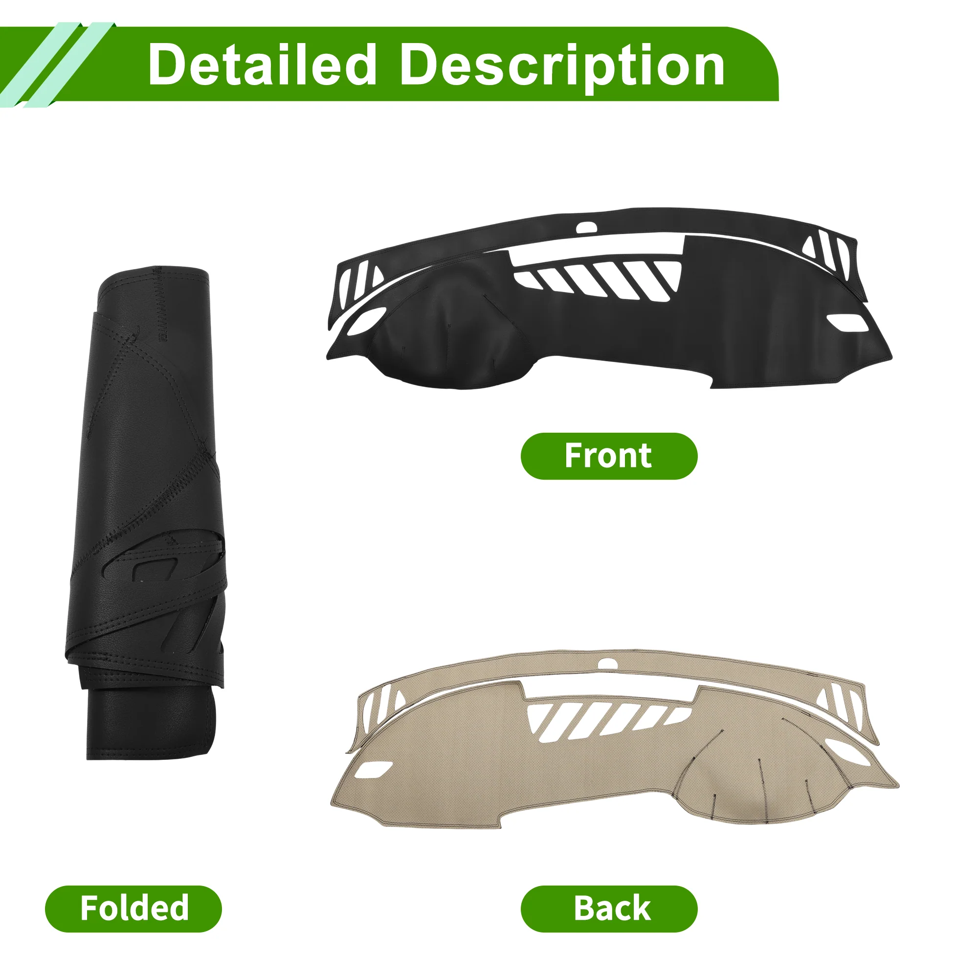 Dashboard Cover for Audi A6L 2012-2018 Dash Cover Mat Black 1 Pcs - Image 4
