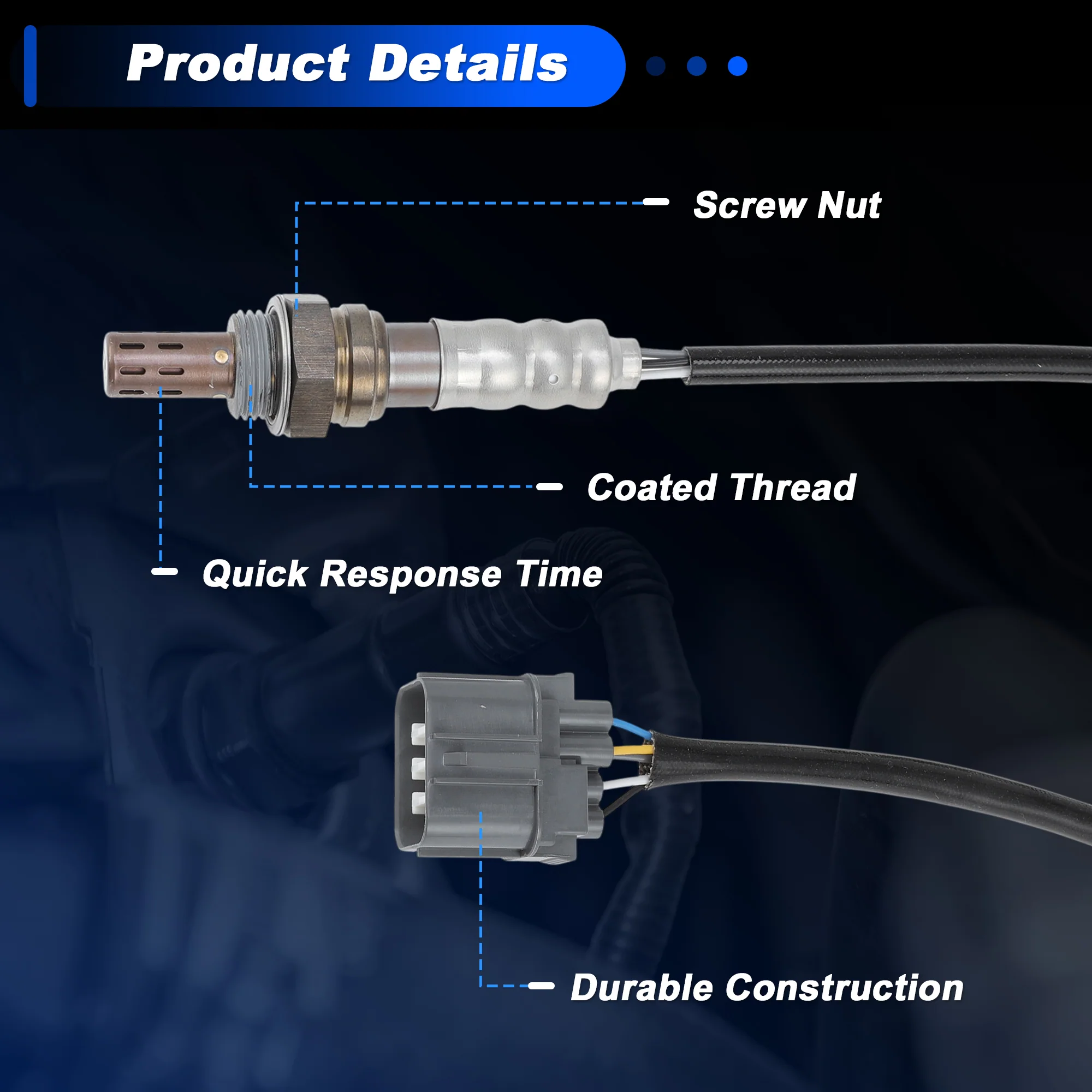 Upstream Downstream Oxygen Sensor for Honda Accord V6 3.0L 2003-2007 4 Pcs - Image 4