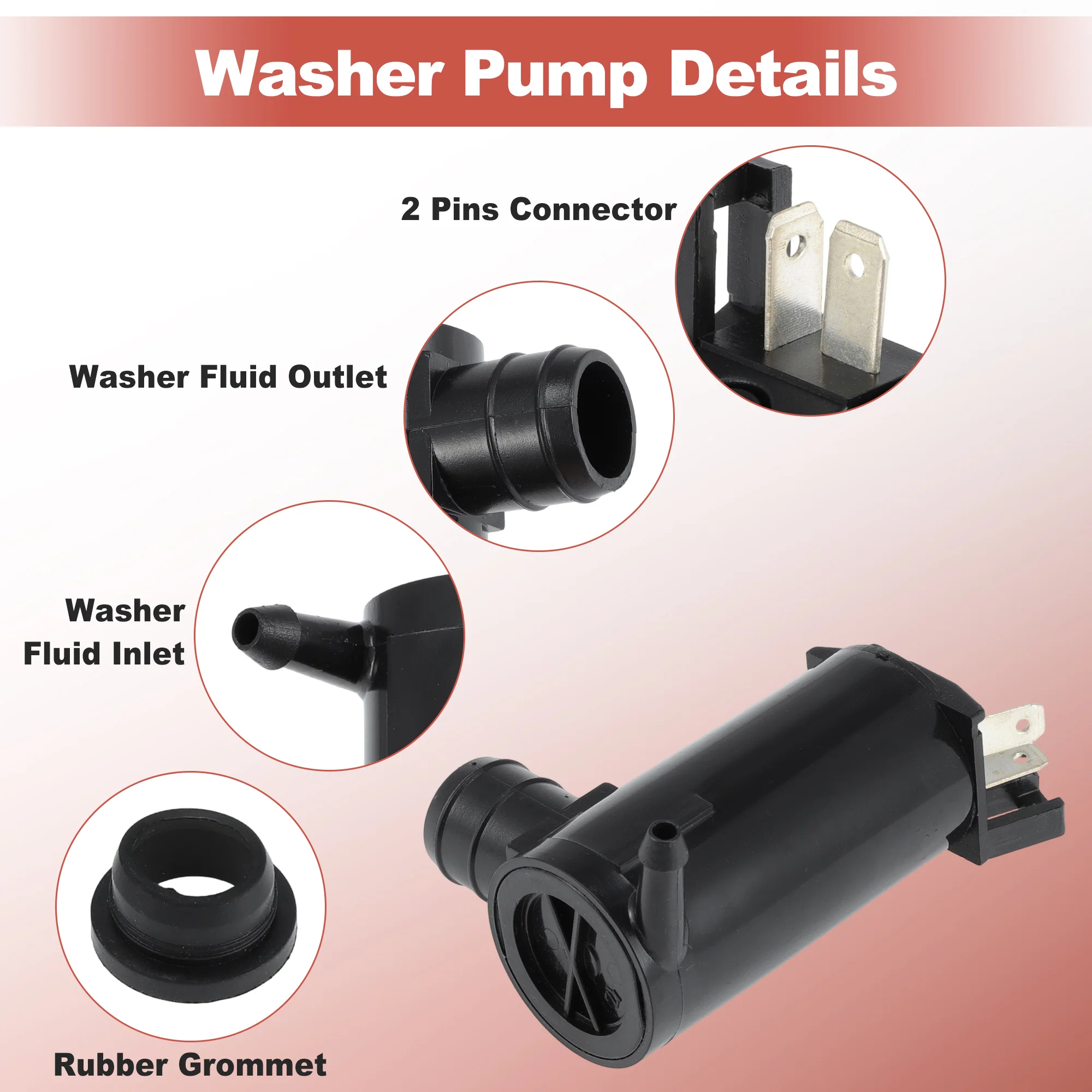 2205140 Windshield Washer Fluid Pump for Polaris for Ranger 1000 900 Crew XP - Image 5
