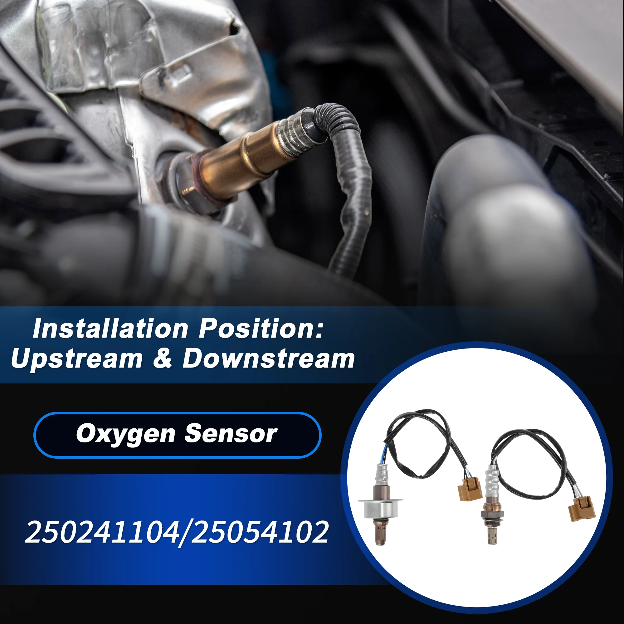 Upstream & Downstream Oxygen Sensor for Nissan Versa L4 1.6L 2014-2017 2pcs - Image 2