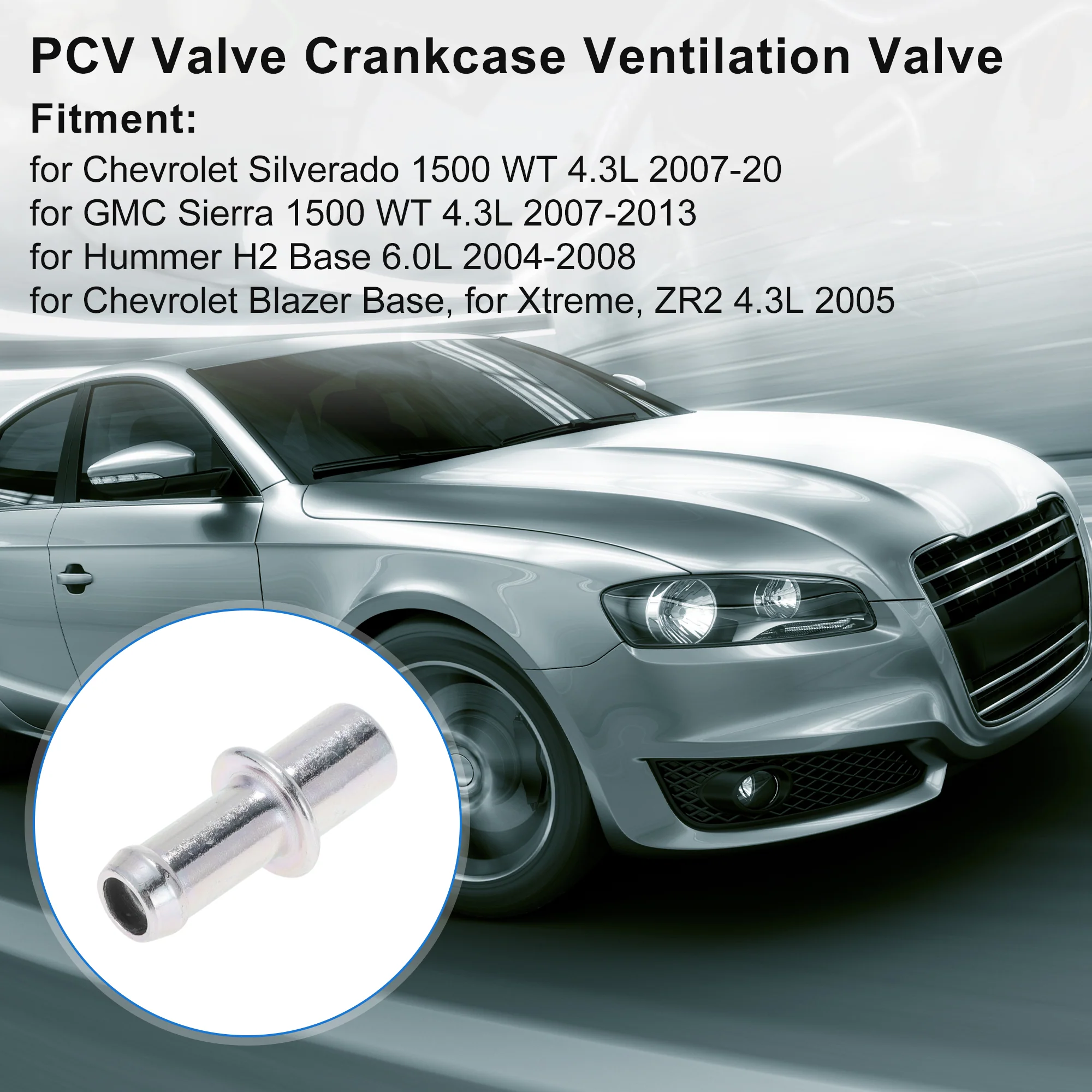 12567915 PCV Valve Exhaust Control Crankcase Ventilation for Chevrolet Silverado - Image 3