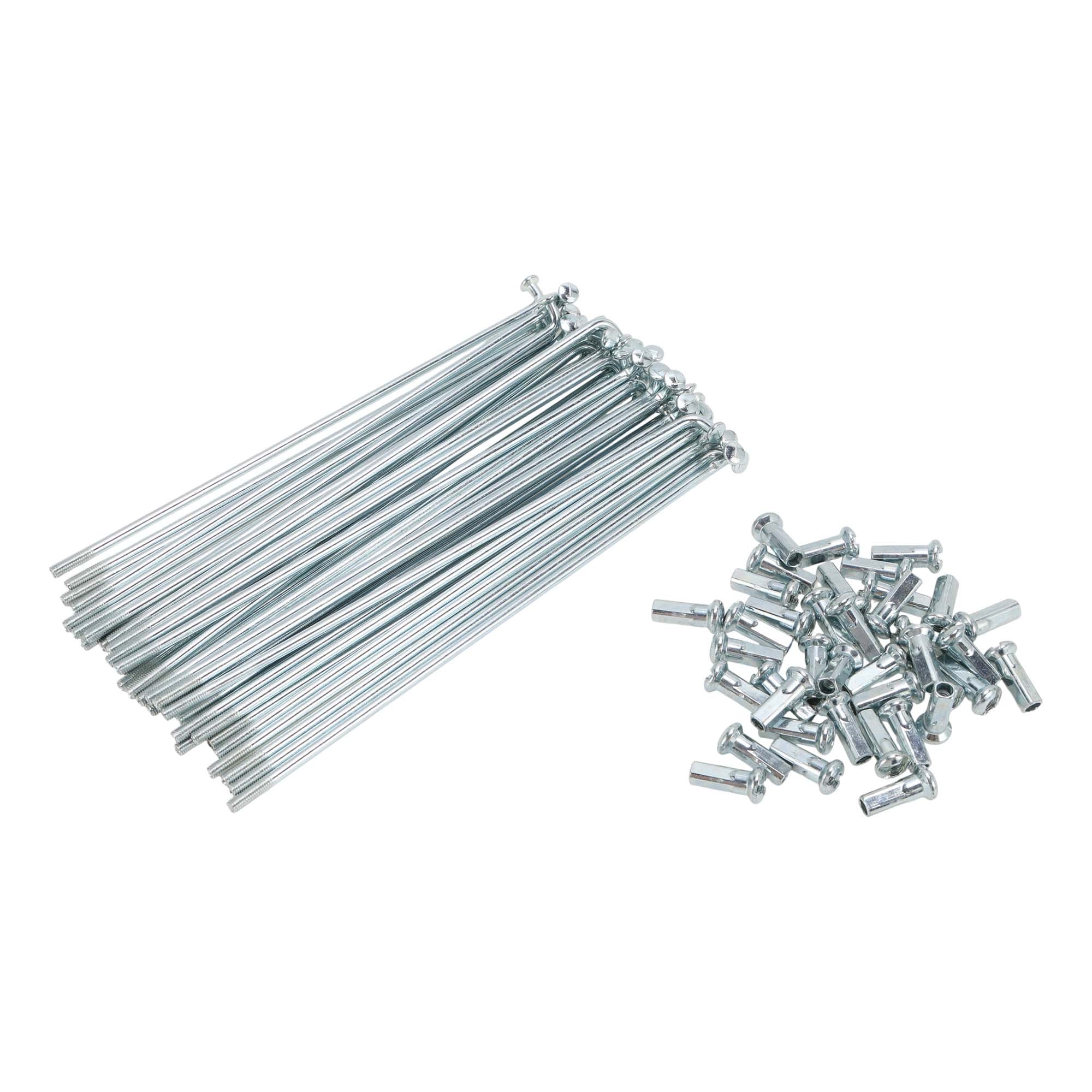 38 Set 12G Bicycle Spokes 127mm Bike Wheel Spokes Galvanized Carbon Steel