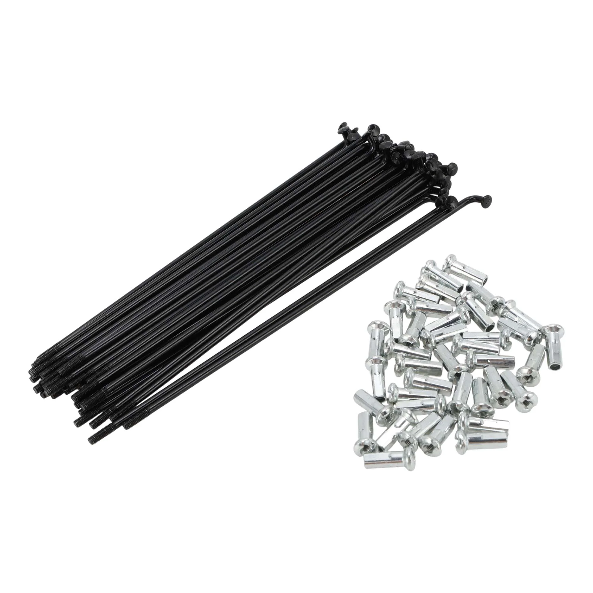 38 Set 13G Bicycle Spokes 133mm Bike Wheel Spokes Carbon Steel Black