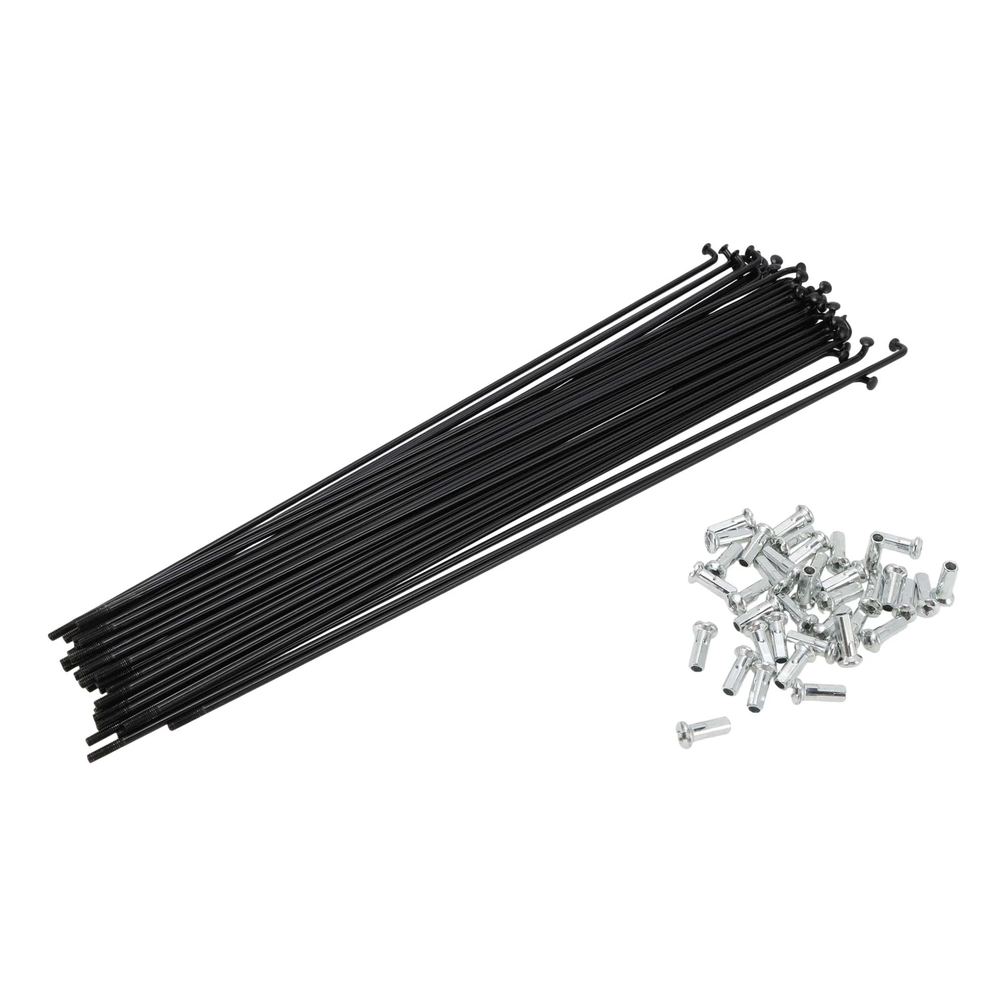 38 Set 13G Bicycle Spokes 243mm Bike Wheel Spokes Carbon Steel Black