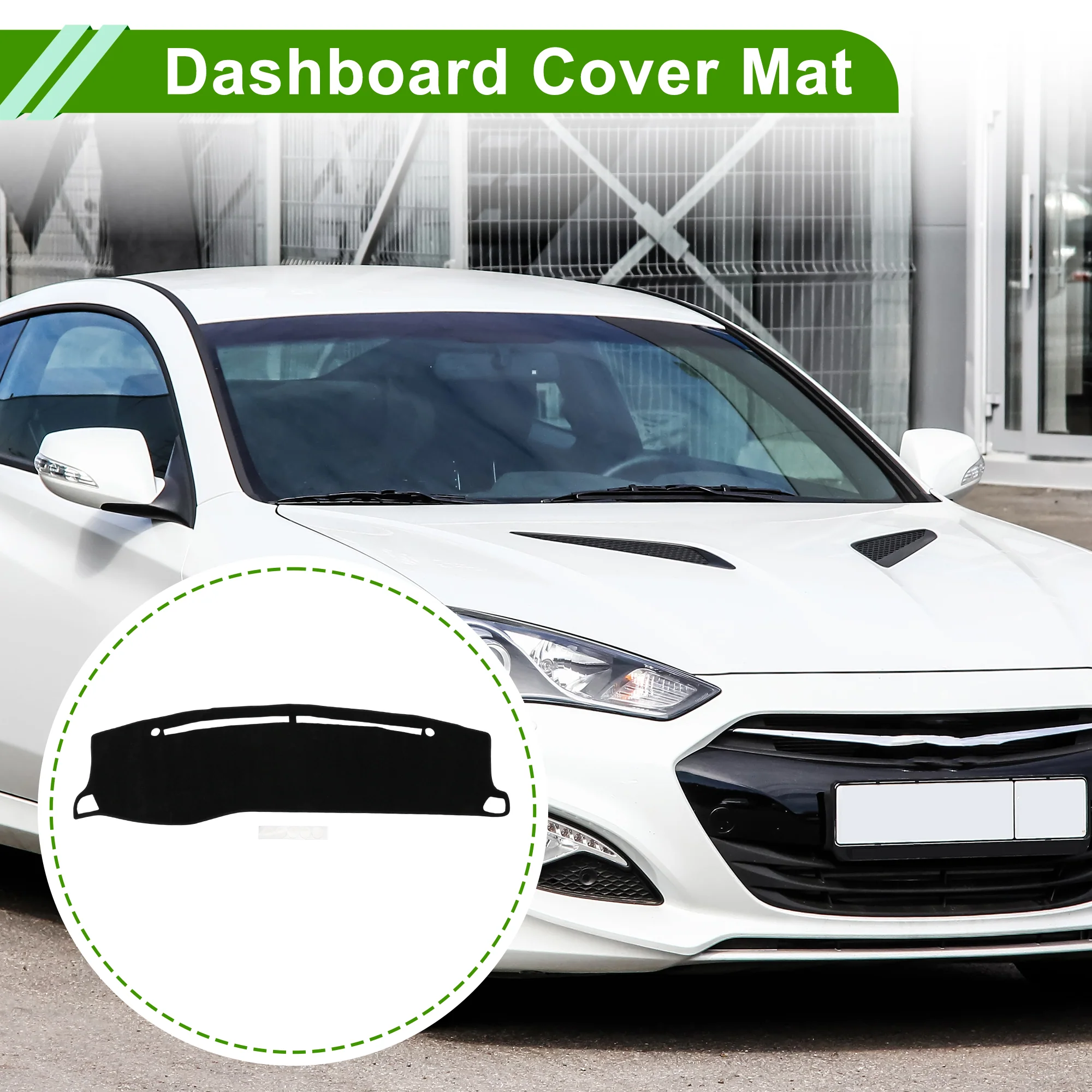 Dashboard Cover for Hyundai for Genesis Sedan 4 Door Accessories 08-14 Black 1Pc - Image 2