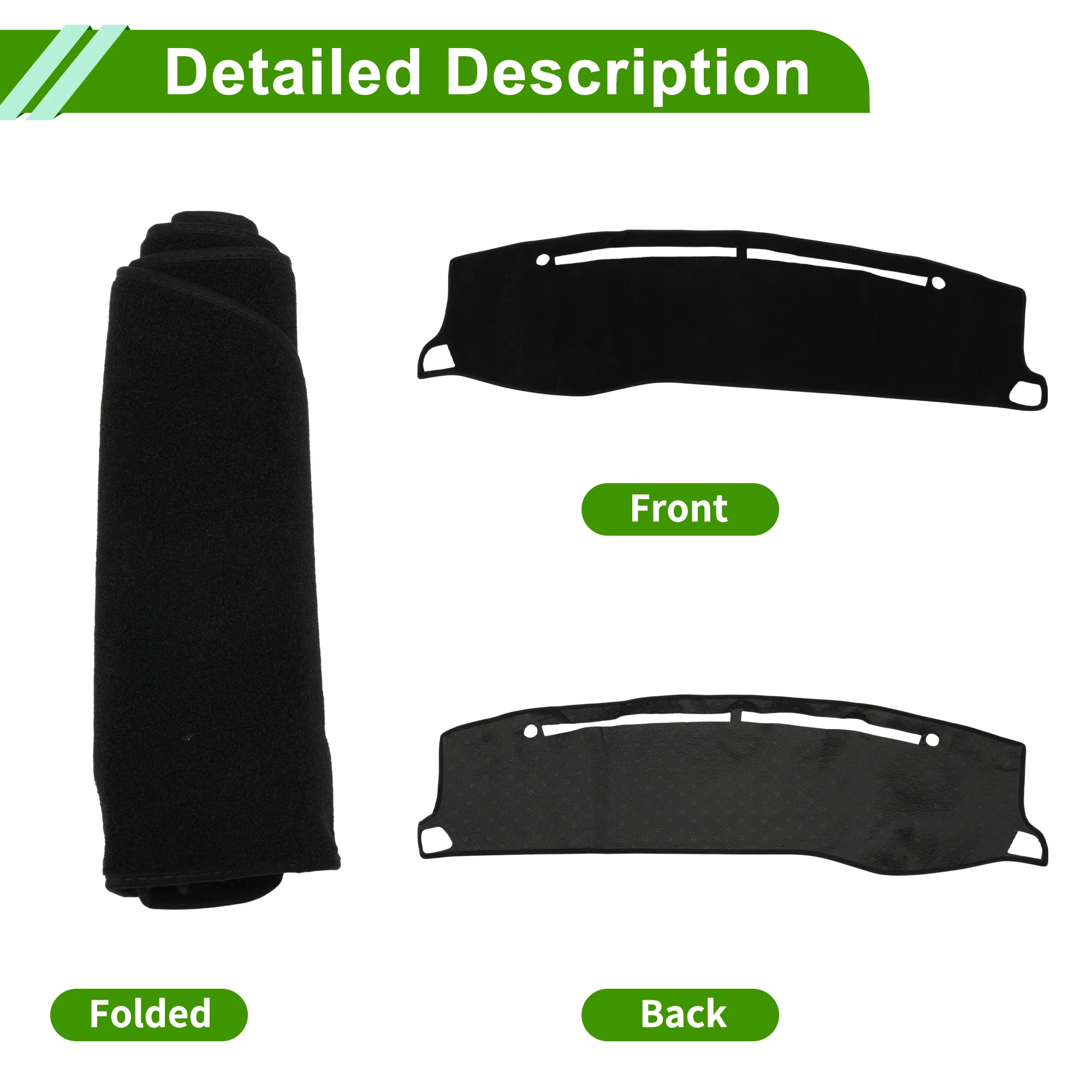 Dashboard Cover for Hyundai for Genesis Sedan 4 Door Accessories 08-14 Black 1Pc - Image 4
