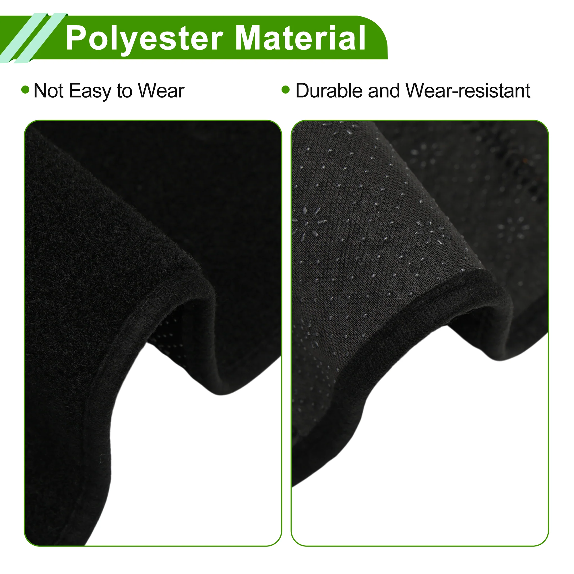 Dashboard Cover for Chevrolet Silverado 2019-2025 Black Polyester 1 Pc - Image 5