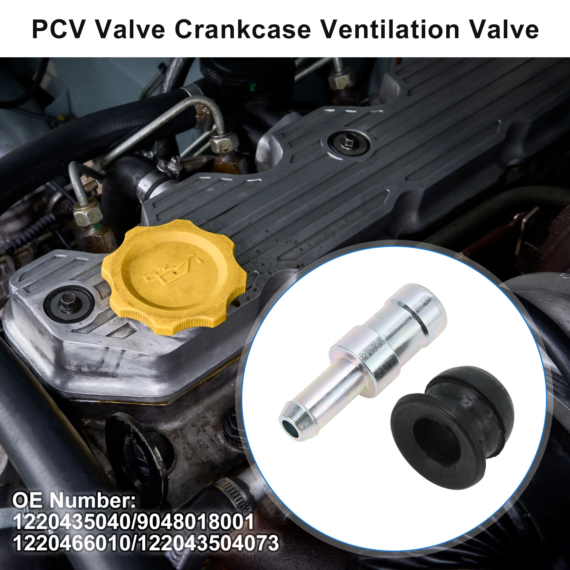 No.1220435040 PCV Valve for Lexus LX450 1996-1997 2 Pcs - Image 2