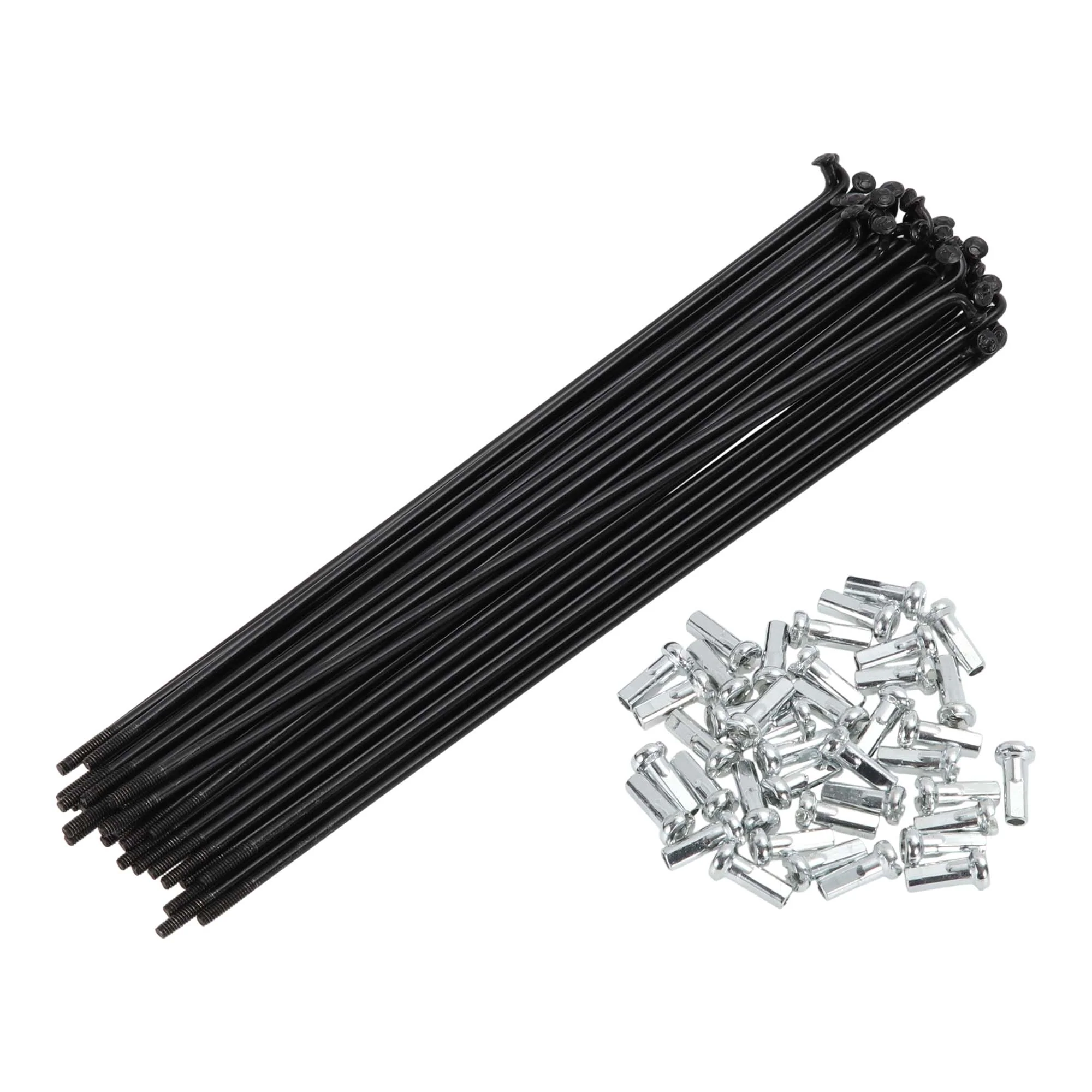 38 Set 14G Bicycle Spoke 169mm Bike Wheel Spoke Carbon Steel Black