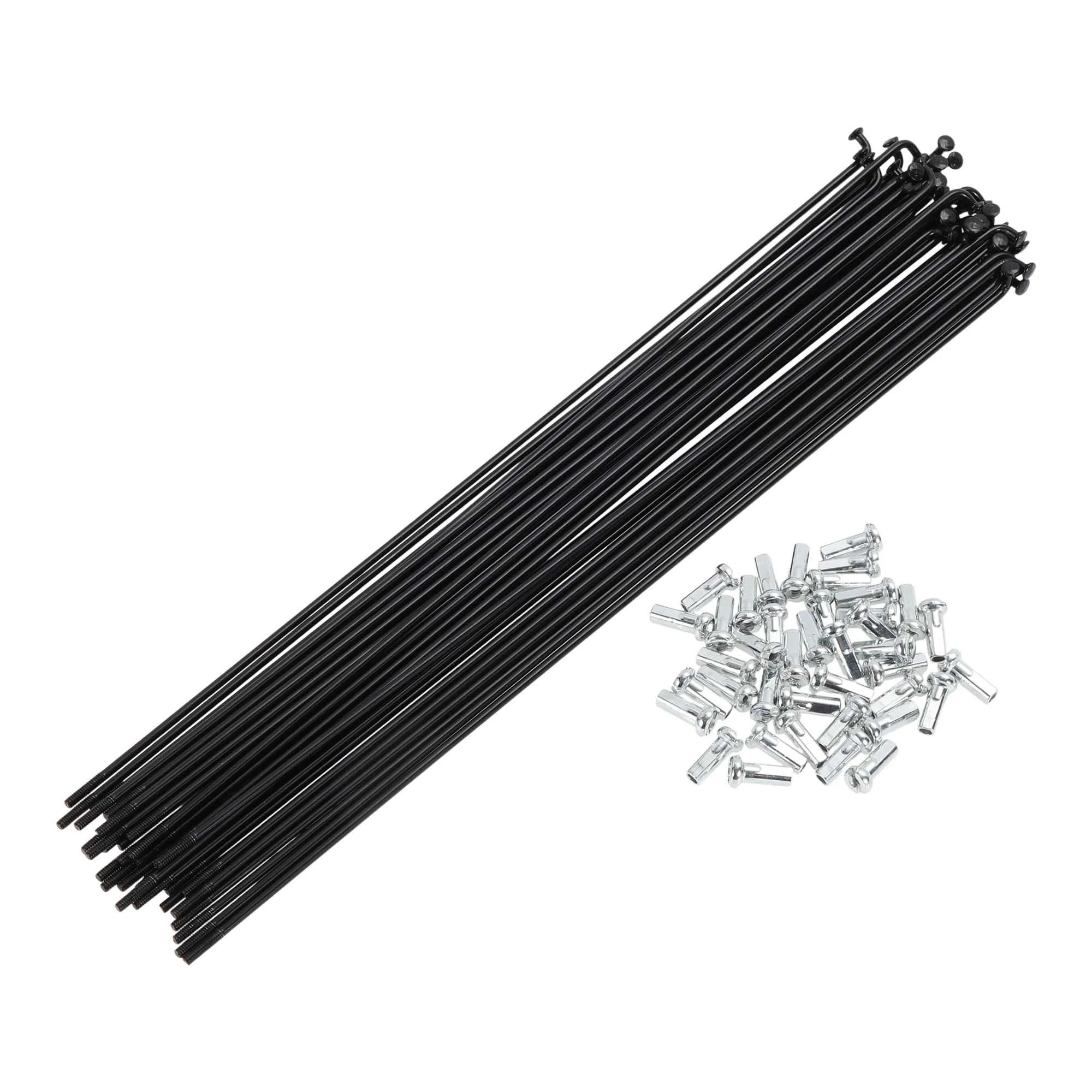 38 Set 14G Bicycle Spoke 223mm Bike Wheel Spoke Carbon Steel Black
