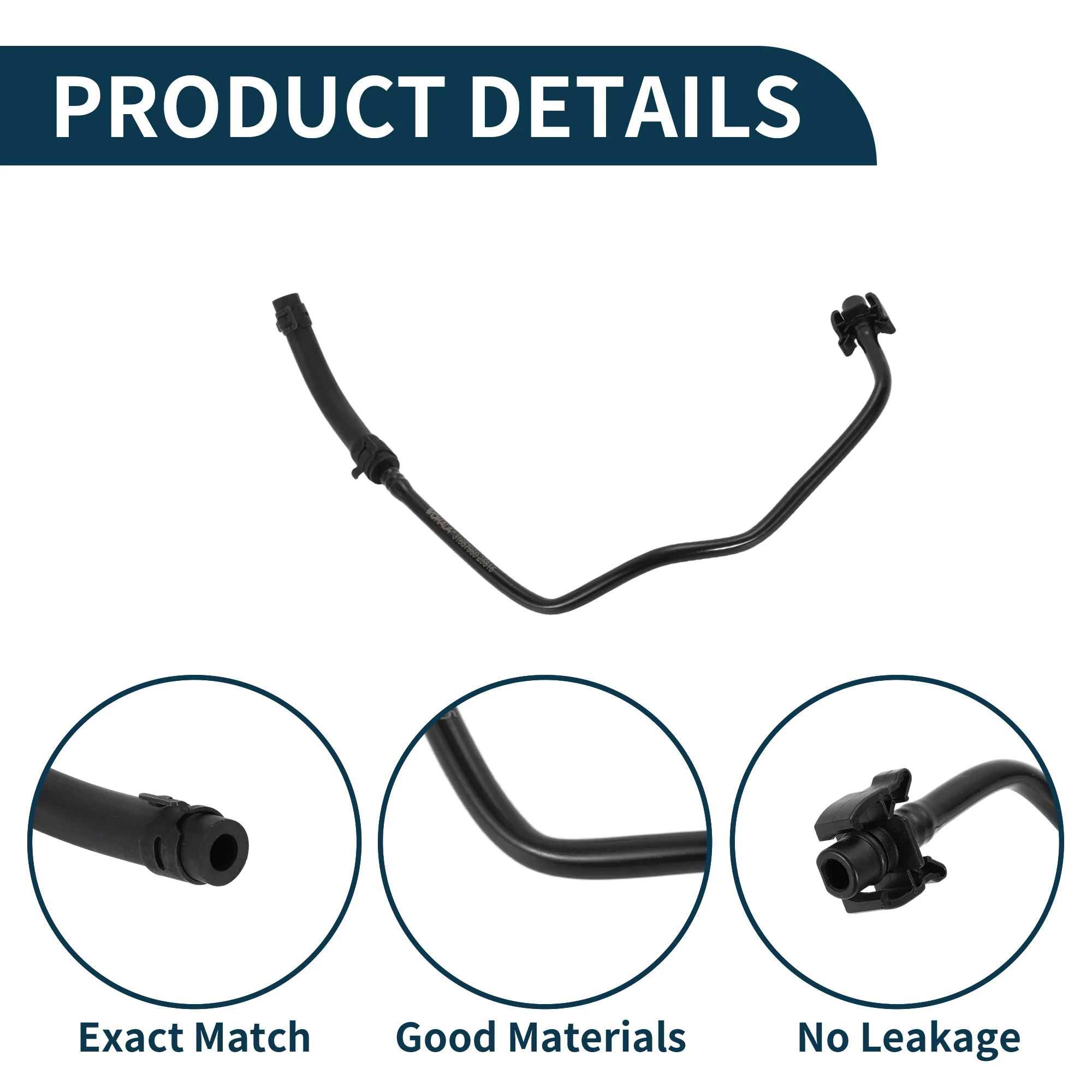 Radiator Hose Heater Hose for Volvo S60 II (134) 10-15 No.31657960 Rubber 1 Pc - Image 4