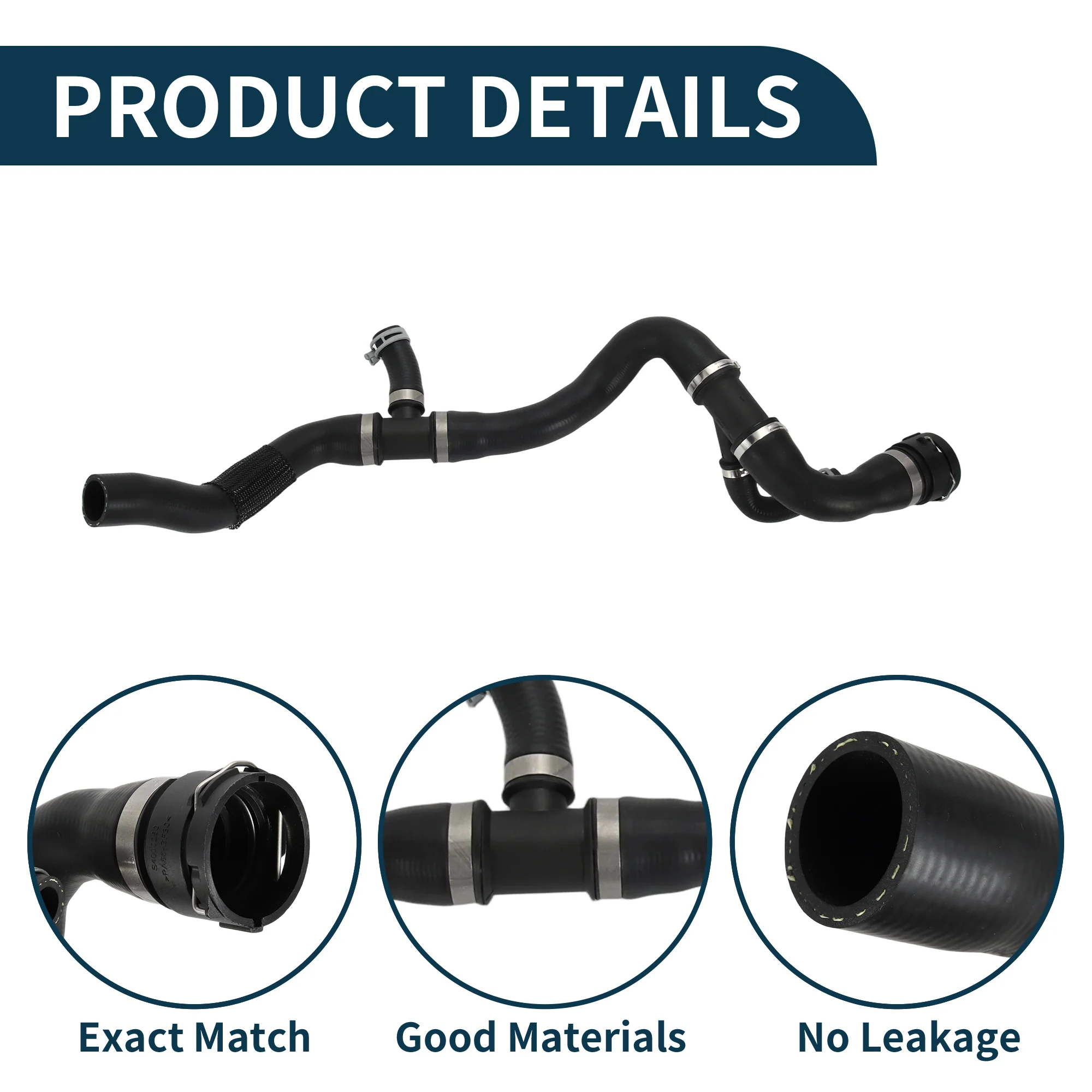 Radiator Hose Heater Hose for Volvo S60 II (134) 11-15 No.32249278 Rubber 1 Pc - Image 4