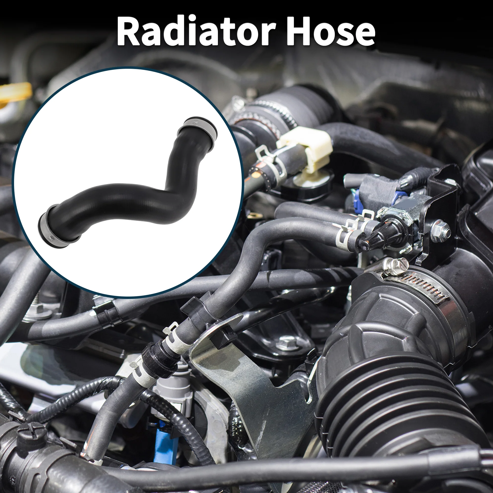 Radiator Hose for Volkswagen Transporter T5 1.9 TDI 03-09 No.7H0145980G Rubber - Image 2