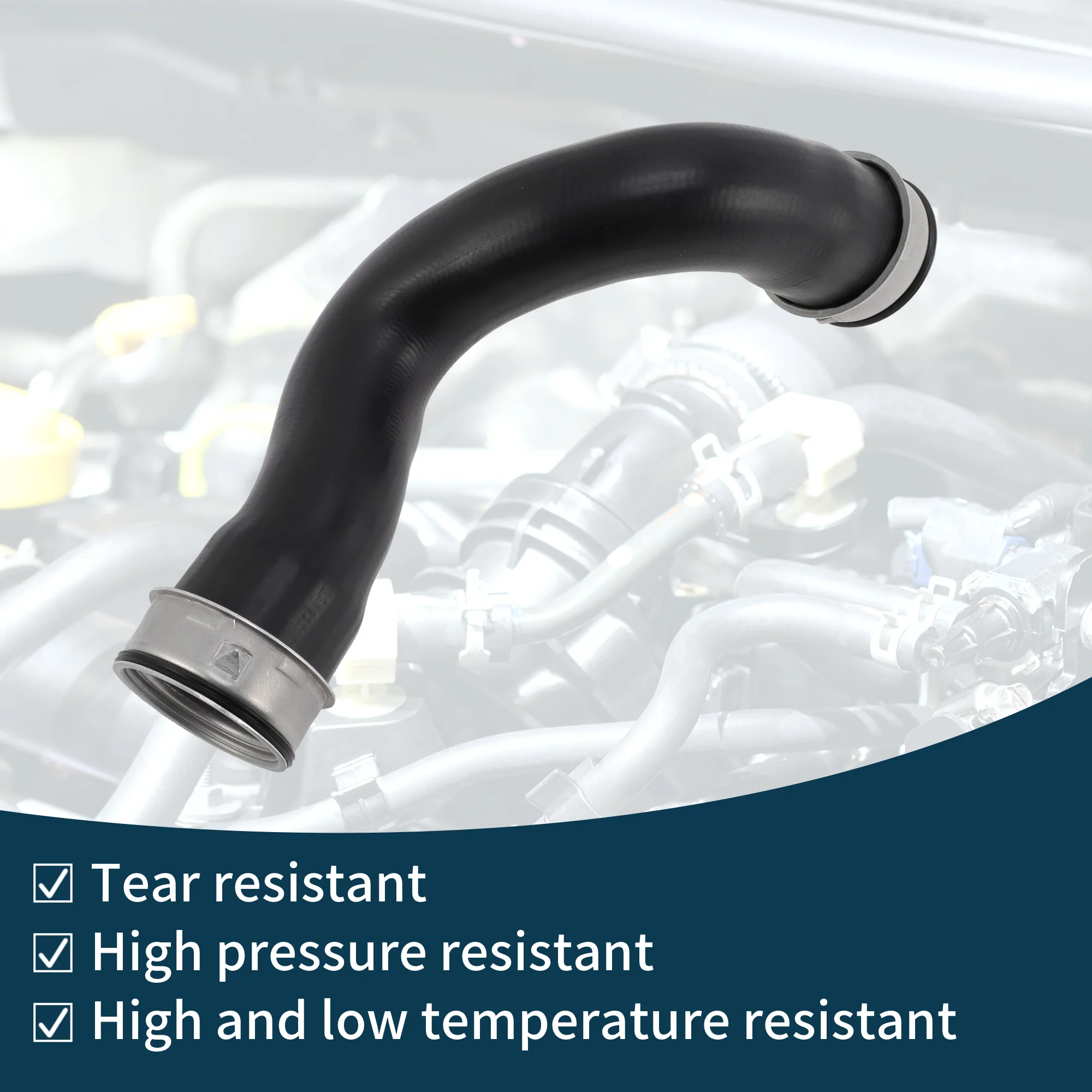 Radiator Hose for Volkswagen Transporter T5 1.9 TDI 03-09 No.7H0145980G Rubber - Image 5