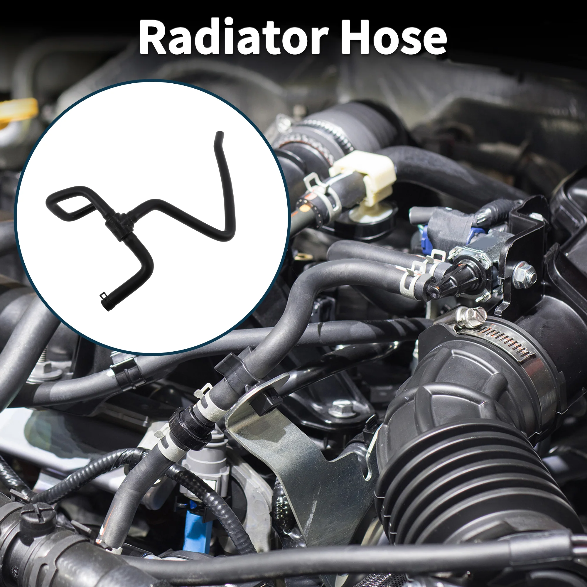 Radiator Hose for Chrysler 300 2005-2013 No.4596574AB/55038133AB Rubber 1 Pc - Image 2