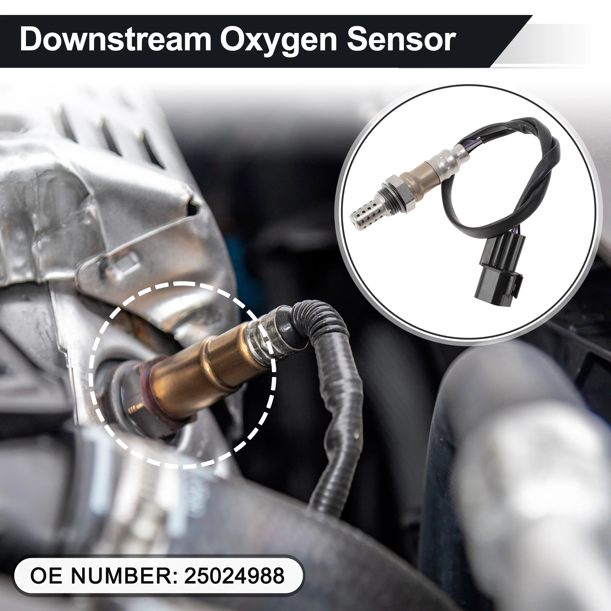 Downstream Oxygen Sensor for Hyundai Elantra 2011-2016 L4 1.8L 25024988 1 pcs - Image 2