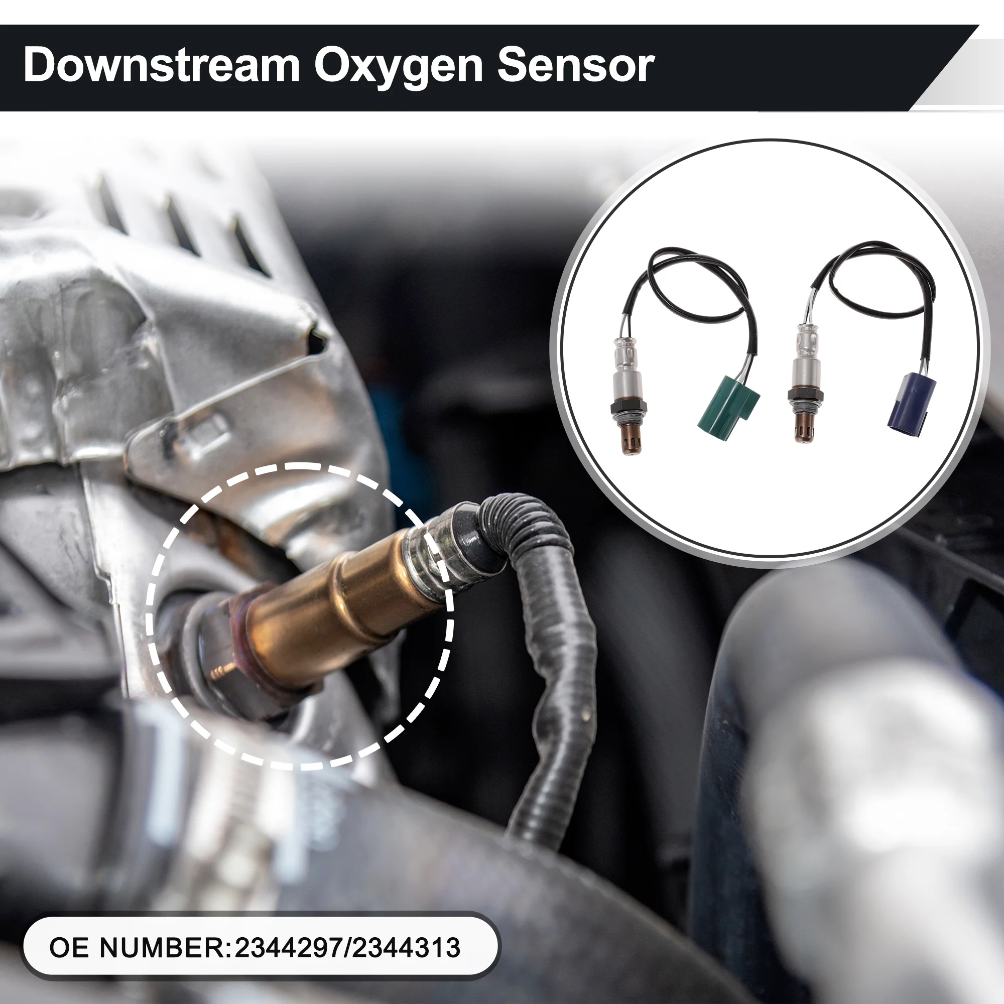 Downstream Oxygen Sensor for Nissan Frontier 4.0L 07-07 O2 Sensor 2344297 2 Pcs - Image 2
