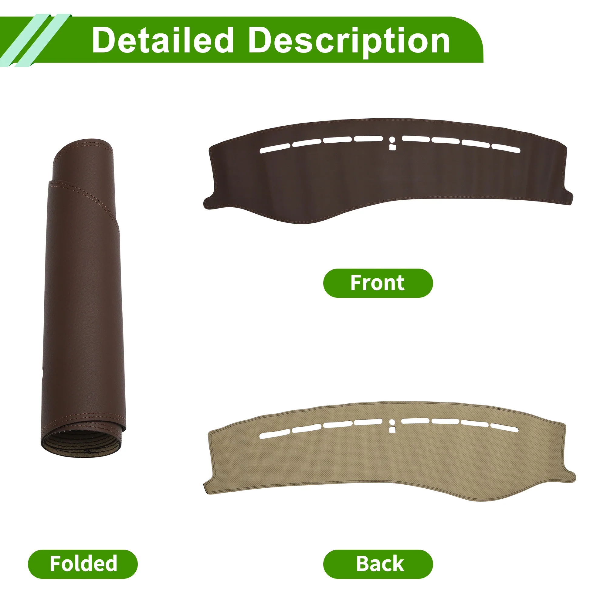 Dashboard Cover for KIA Optima 2006-2010 Brown 1 Pc - Image 4