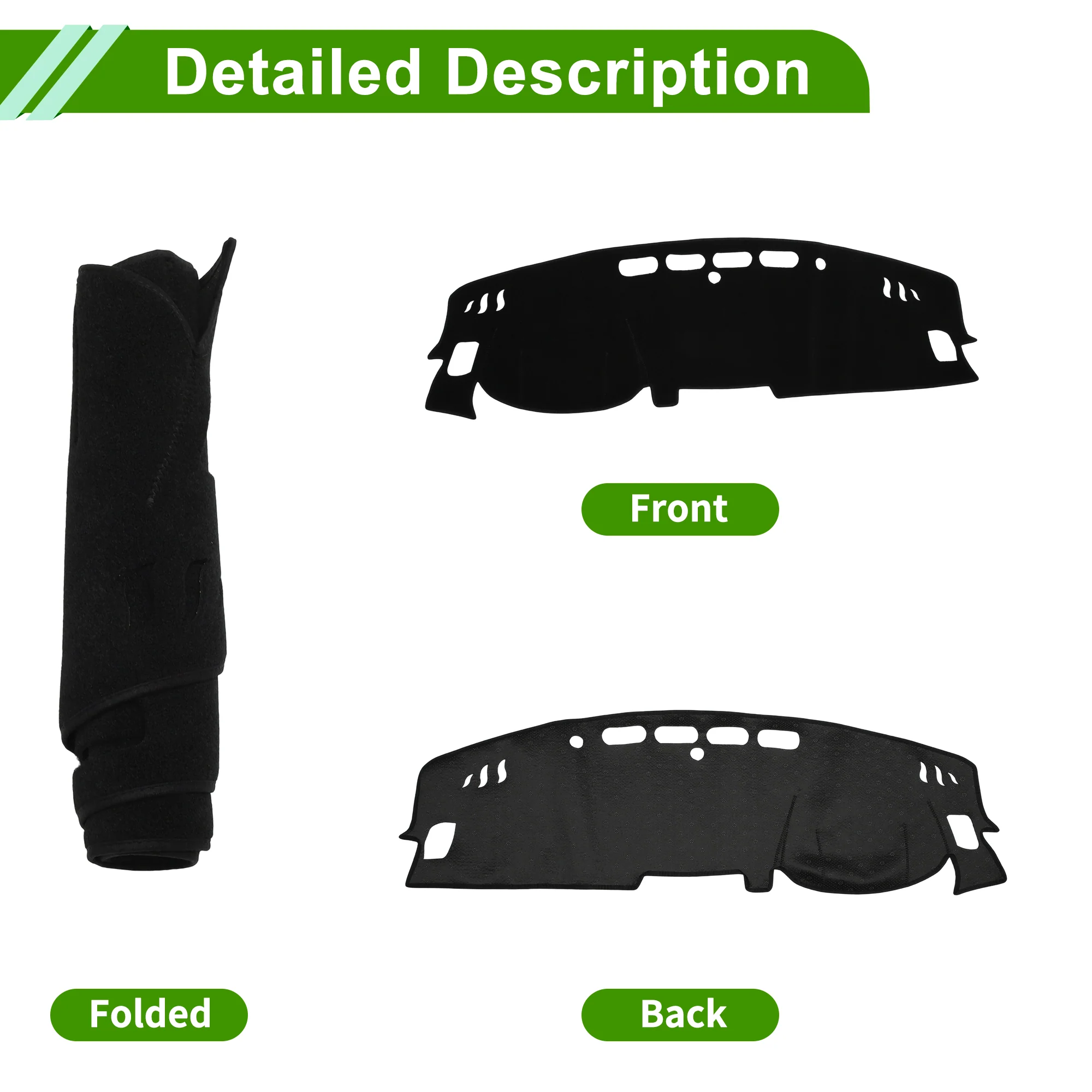 Dashboard Cover for Nissan Altima 2019-2025 Black 1 Pc - Image 4