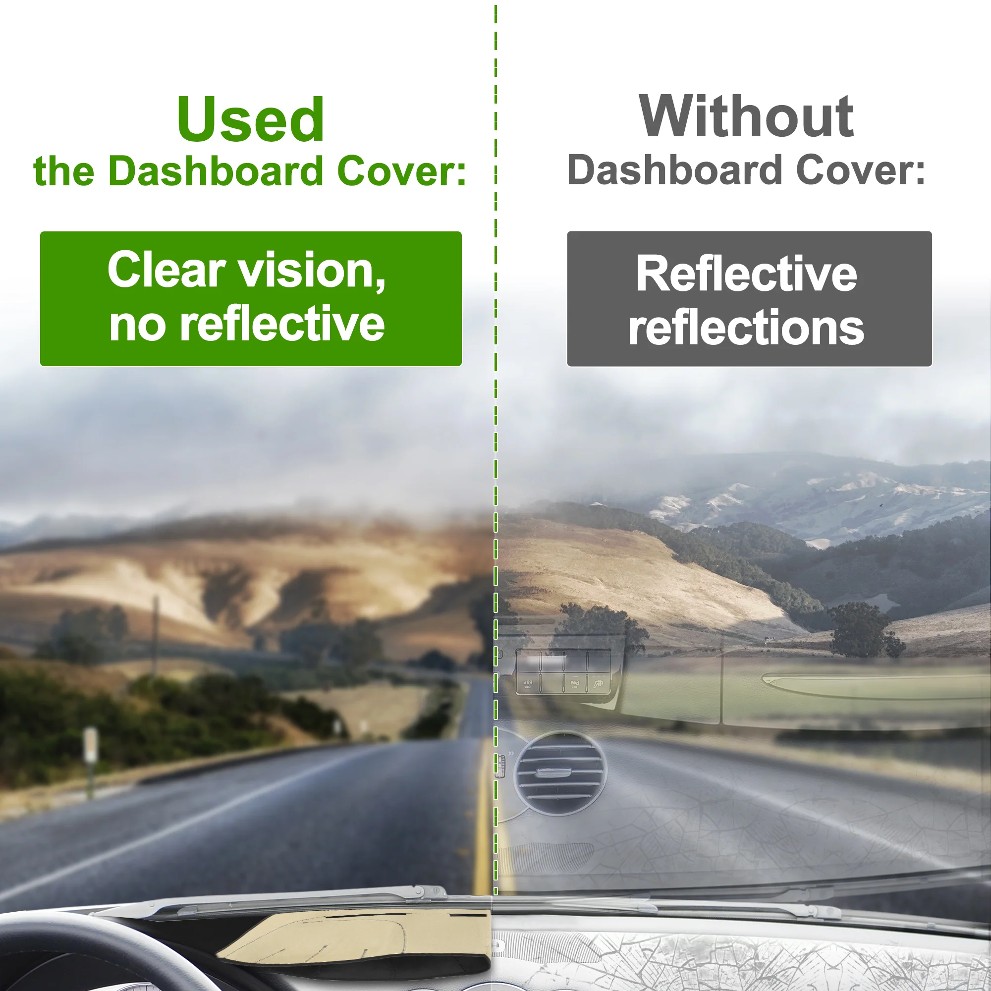 Dashboard Cover for Nissan Kicks Play 2025 Black 1 Pc - Image 3