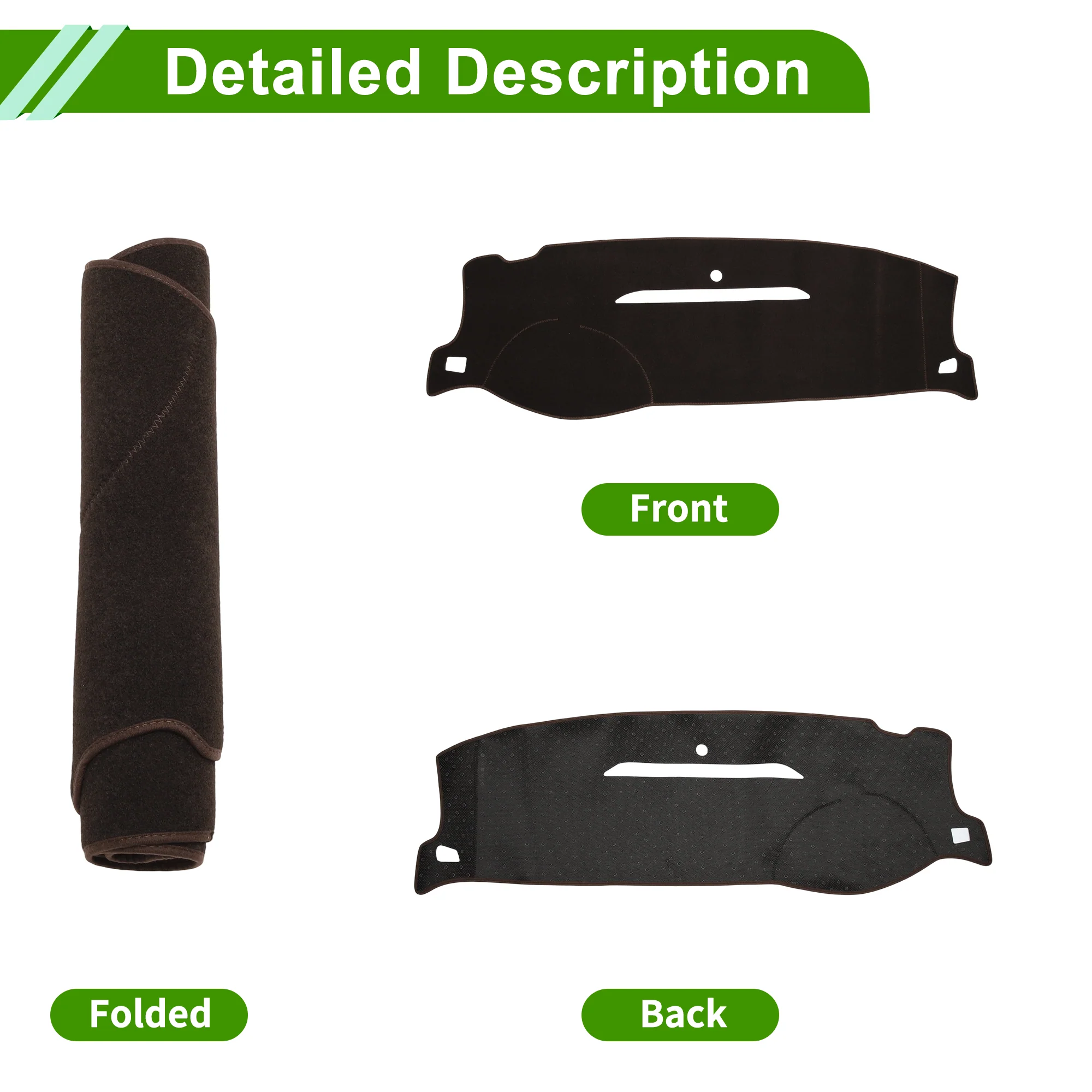 Dashboard Cover for GMC Yukon XL 2007-2014 Brown 1 Pc - Image 4