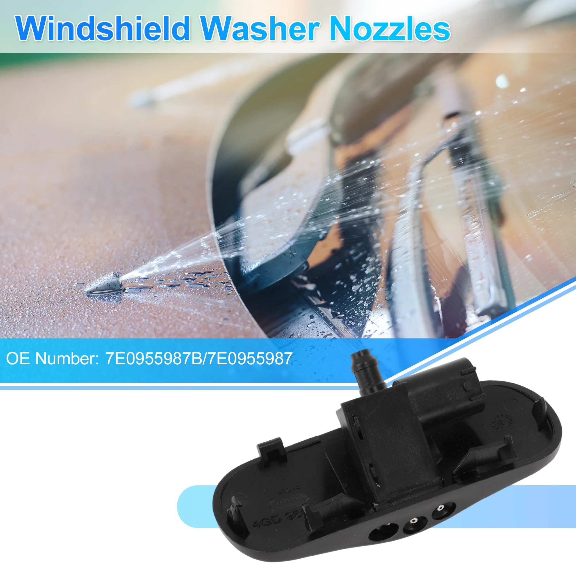 Windshield Washer Nozzle for VW T6 2016-2019 for VW T6.1 Replace No.7E0955987B - Image 2