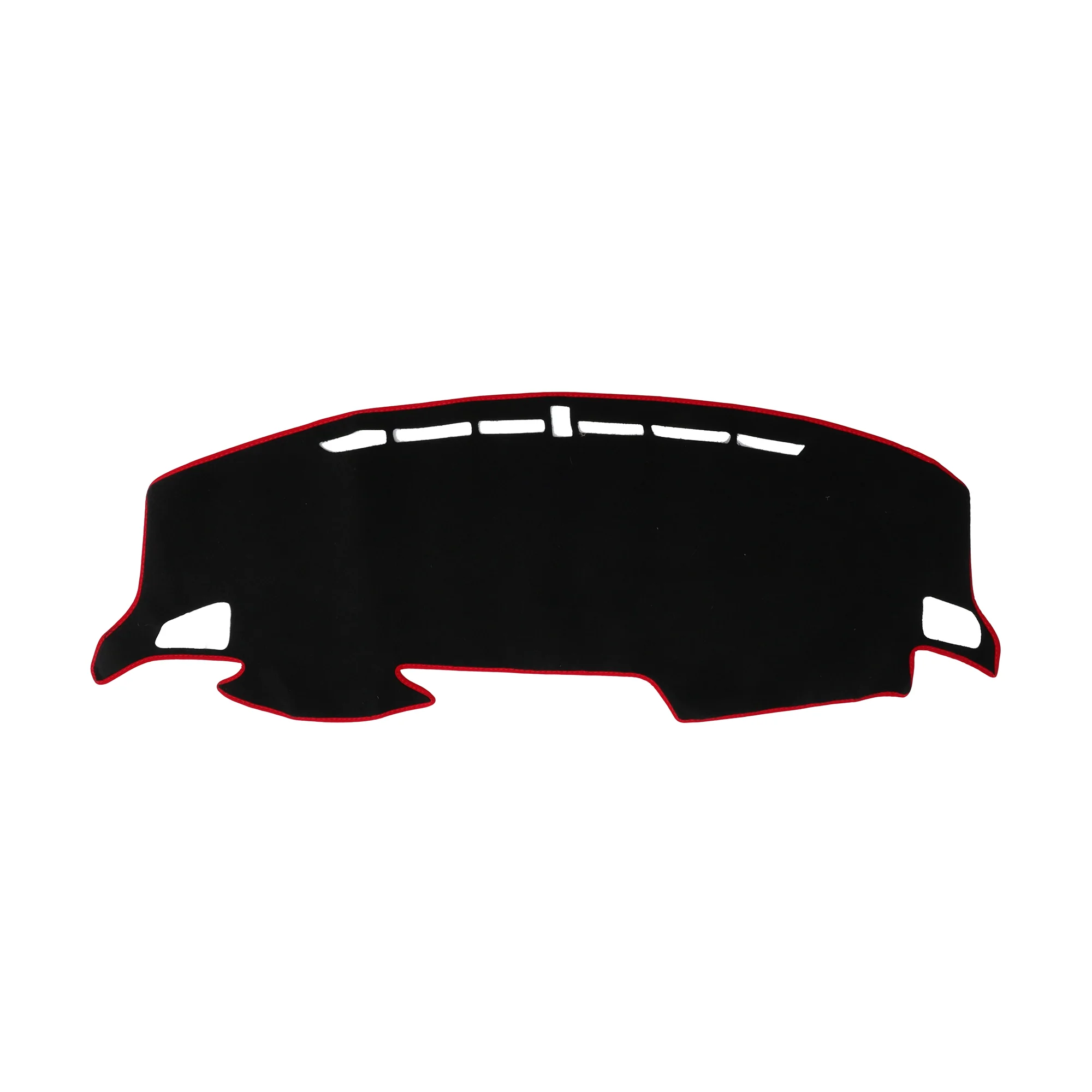 Dashboard Cover for Honda 10th Civic 16-21 without Hud Polyester Black Red 1 Pc