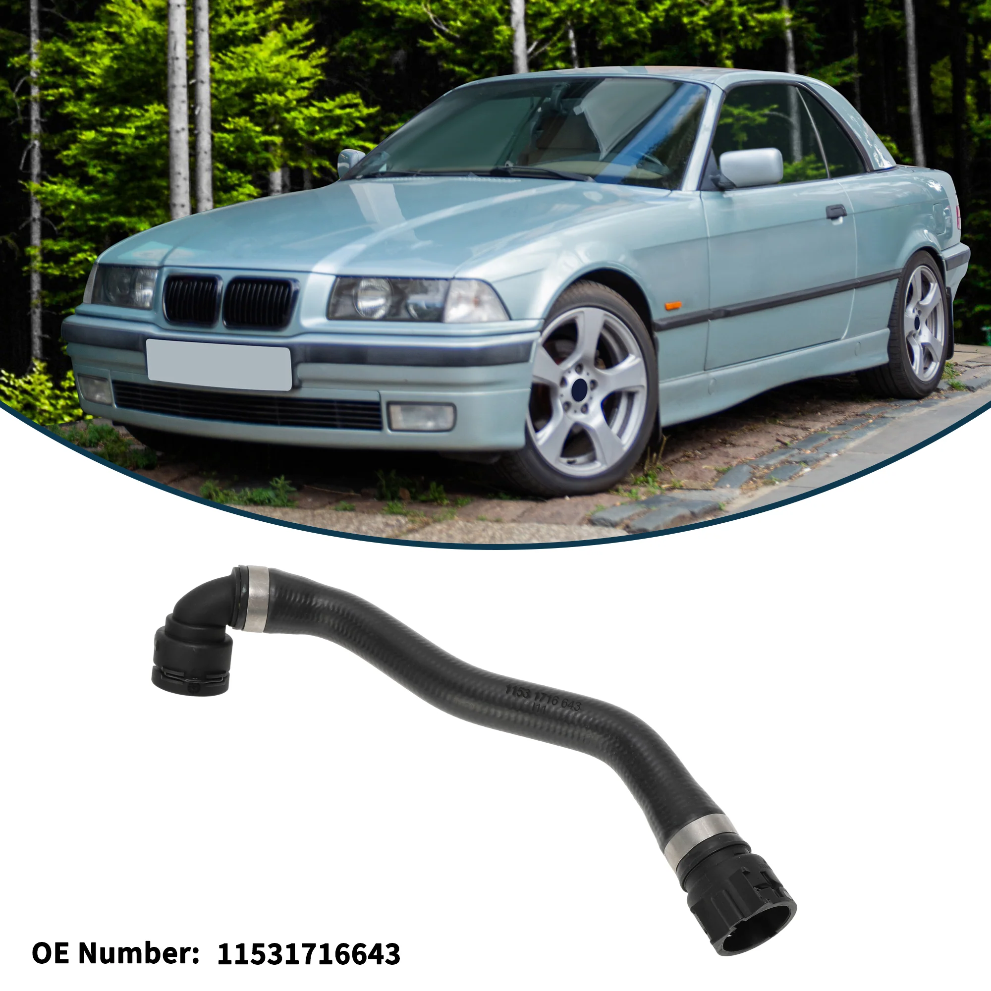 Radiator Hose No.11531716643 for BMW Z3 (E36) 1995-2003 Cooling Hose - Image 3