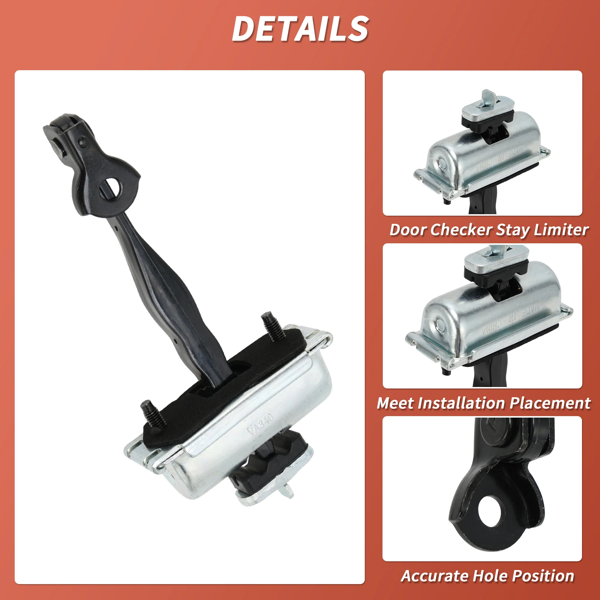 No.DS73F27200CA Rear Left/Rear Right Door Check Strap for Ford Monde1 pcs - Image 4
