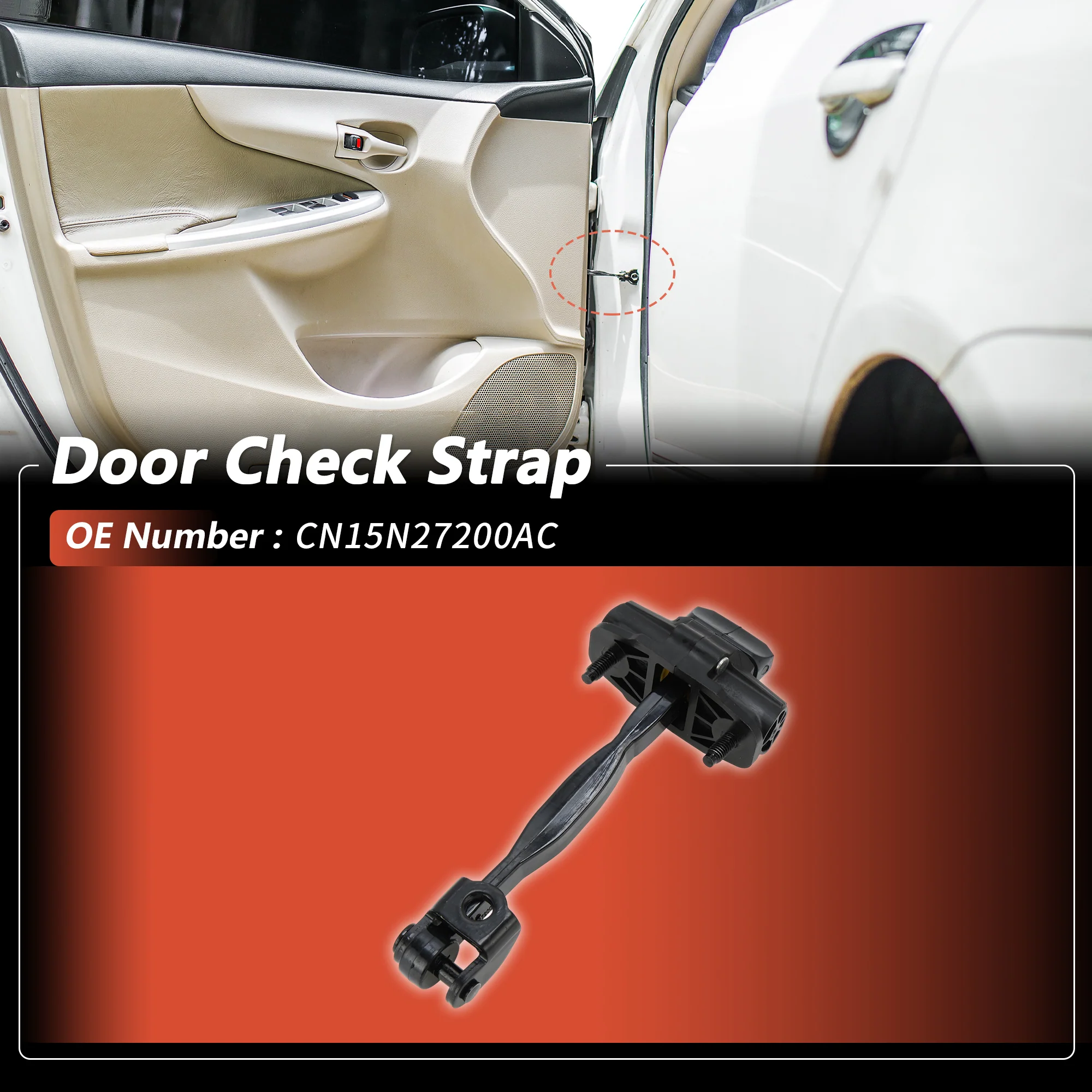 No.CN15N27200AC Door Check Strap for Ford EcoSport CBX 2012-2015 1 Pcs - Image 2