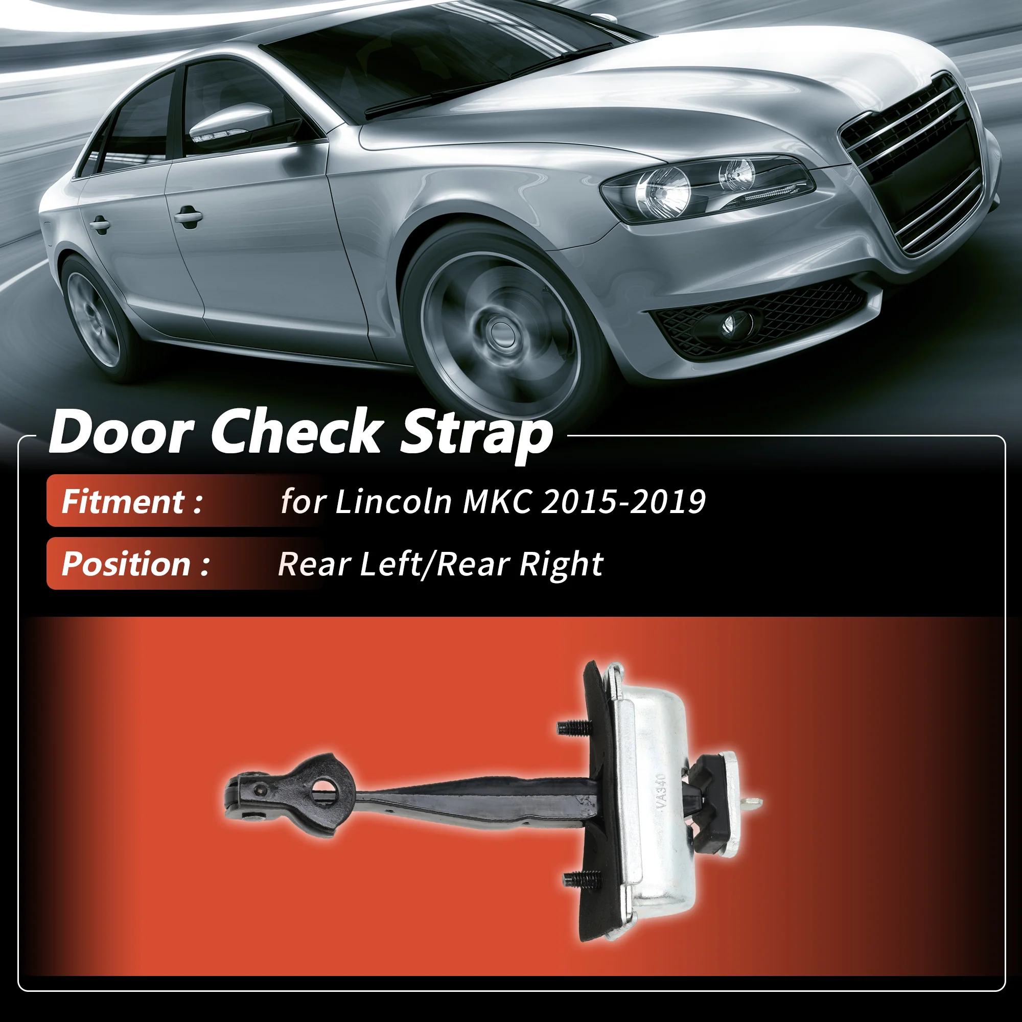 No.EJ7Z7827204A Rear Left/Rear Right Door Check Strap for Lincoln MKC 15-19 1 Pc - Image 3