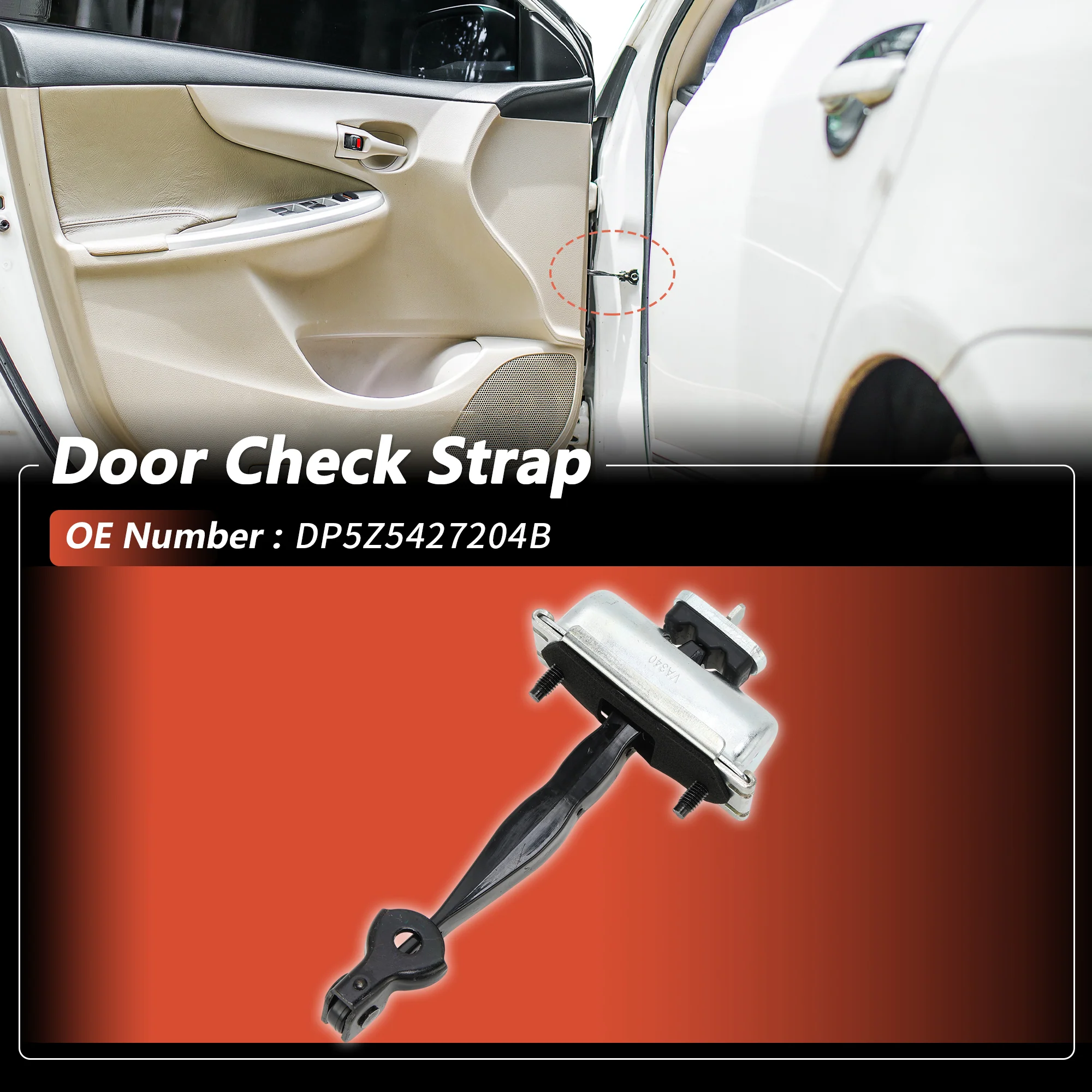 No.DP5Z5427204B Rear Left/Rear Right Door Check Strap for Lincoln MKZ1 pcs - Image 2