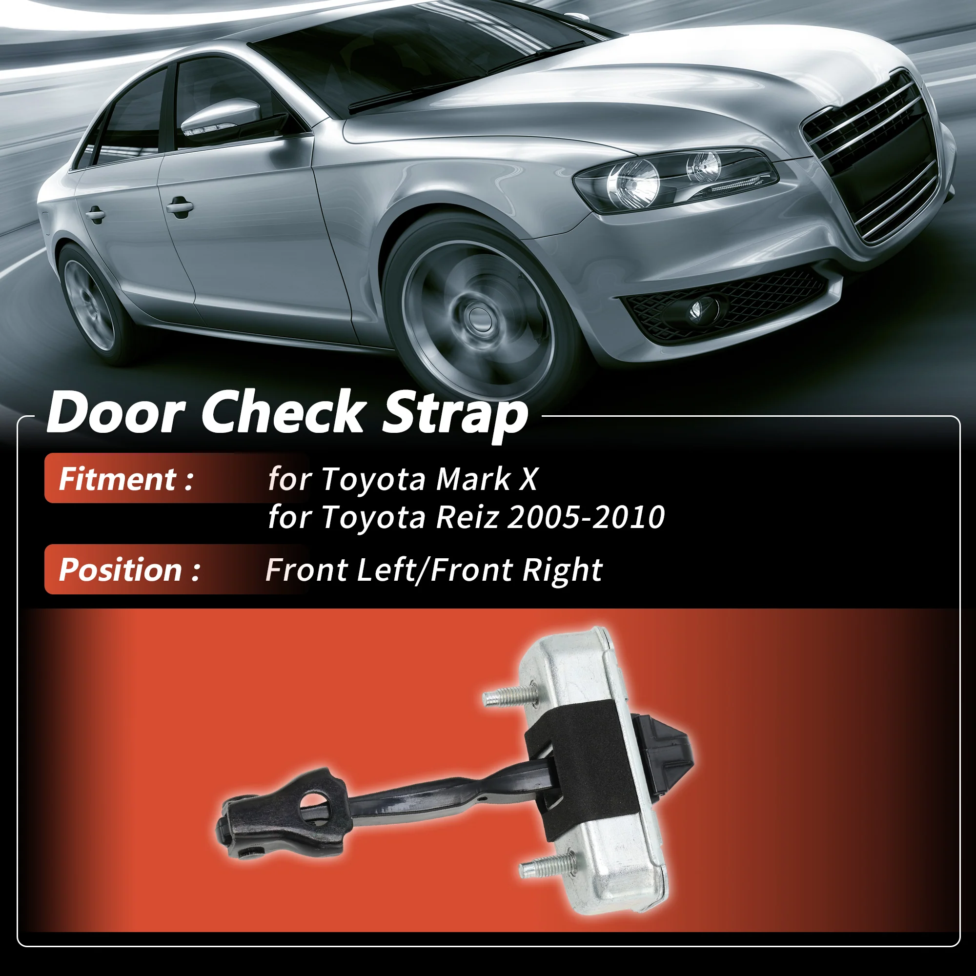 No.686100P010 Front Left/Front Right Door Check Strap for Toyota Mark X 1 Pcs - Image 3