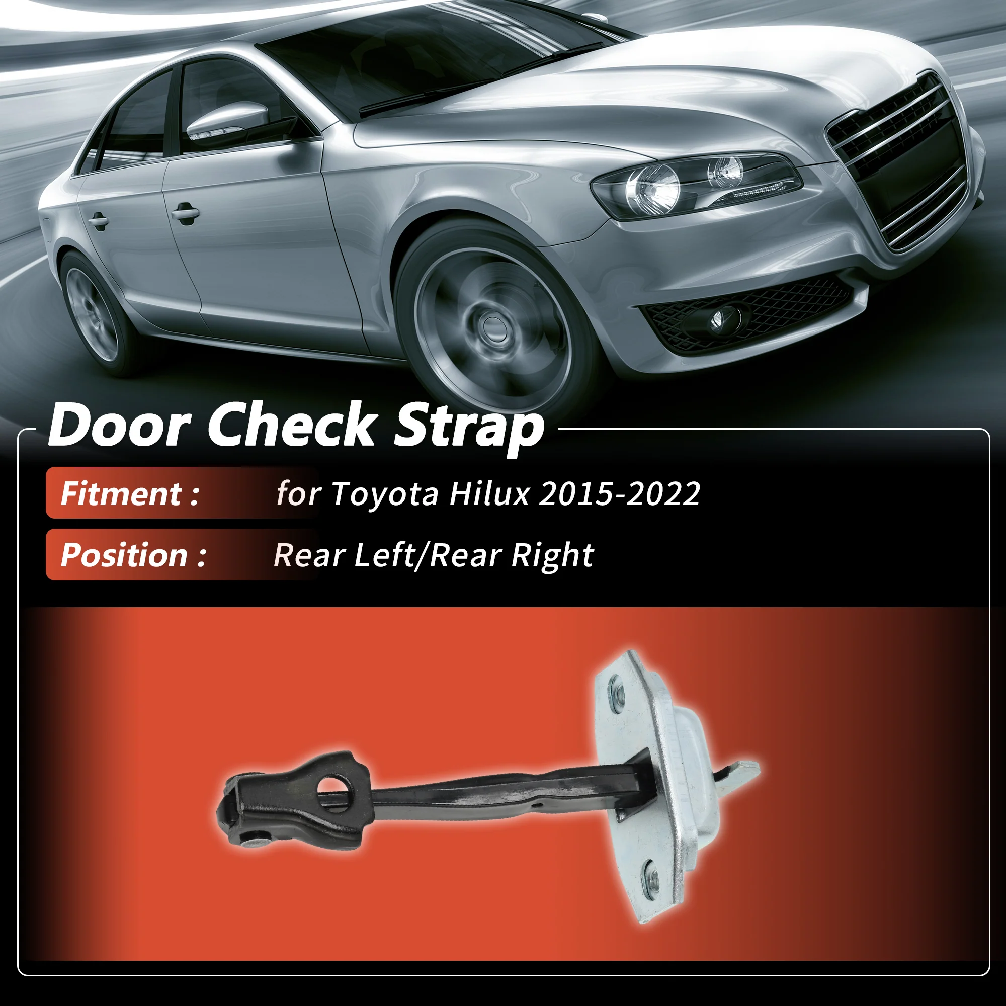 No.686300K090 Rear Left/Rear Right Door Check Strap for Toyota Hilux 15-22 1Pc - Image 3