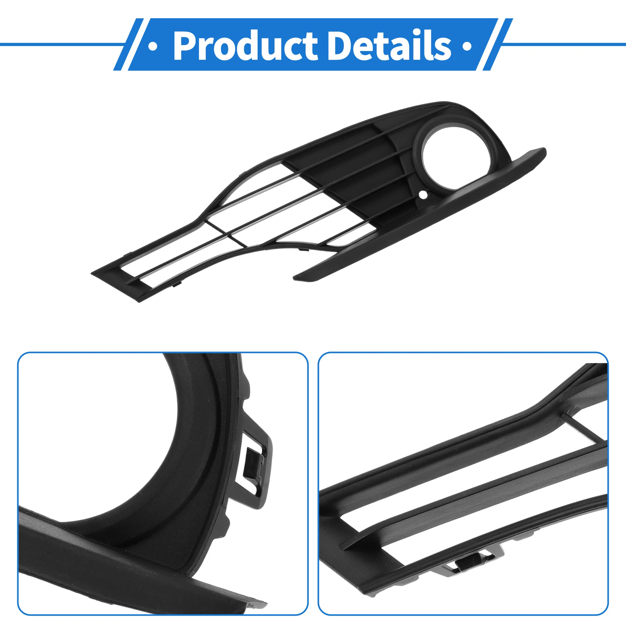 Front Right Fog Light Grill No.51117255368 for BMW 328i 2012-2015 Black ABS 1pcs - Image 4