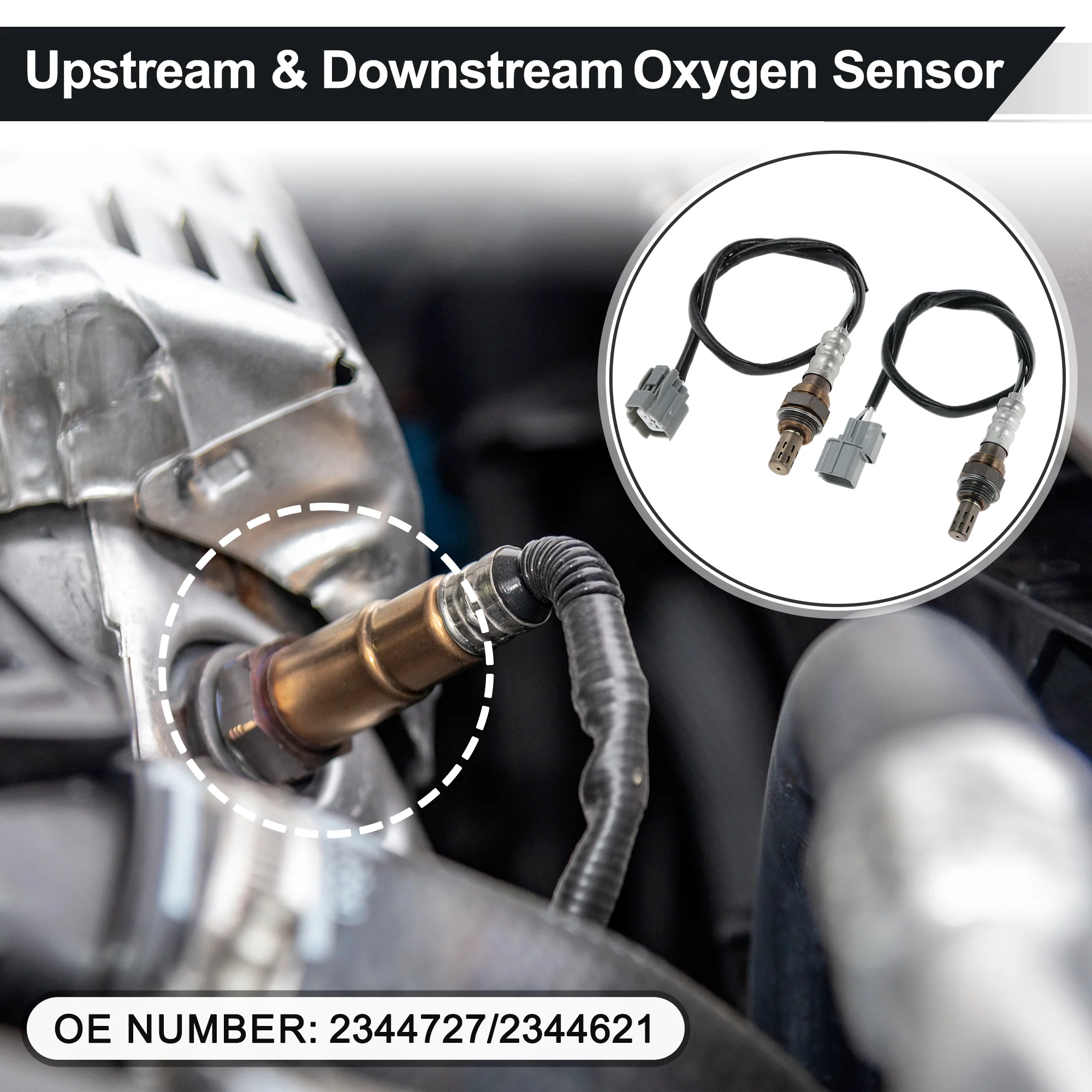 Upstream & Downstream Oxygen Sensor for Acura CL 2001-2003 3.2L No.234-4727 2Pcs - Image 2