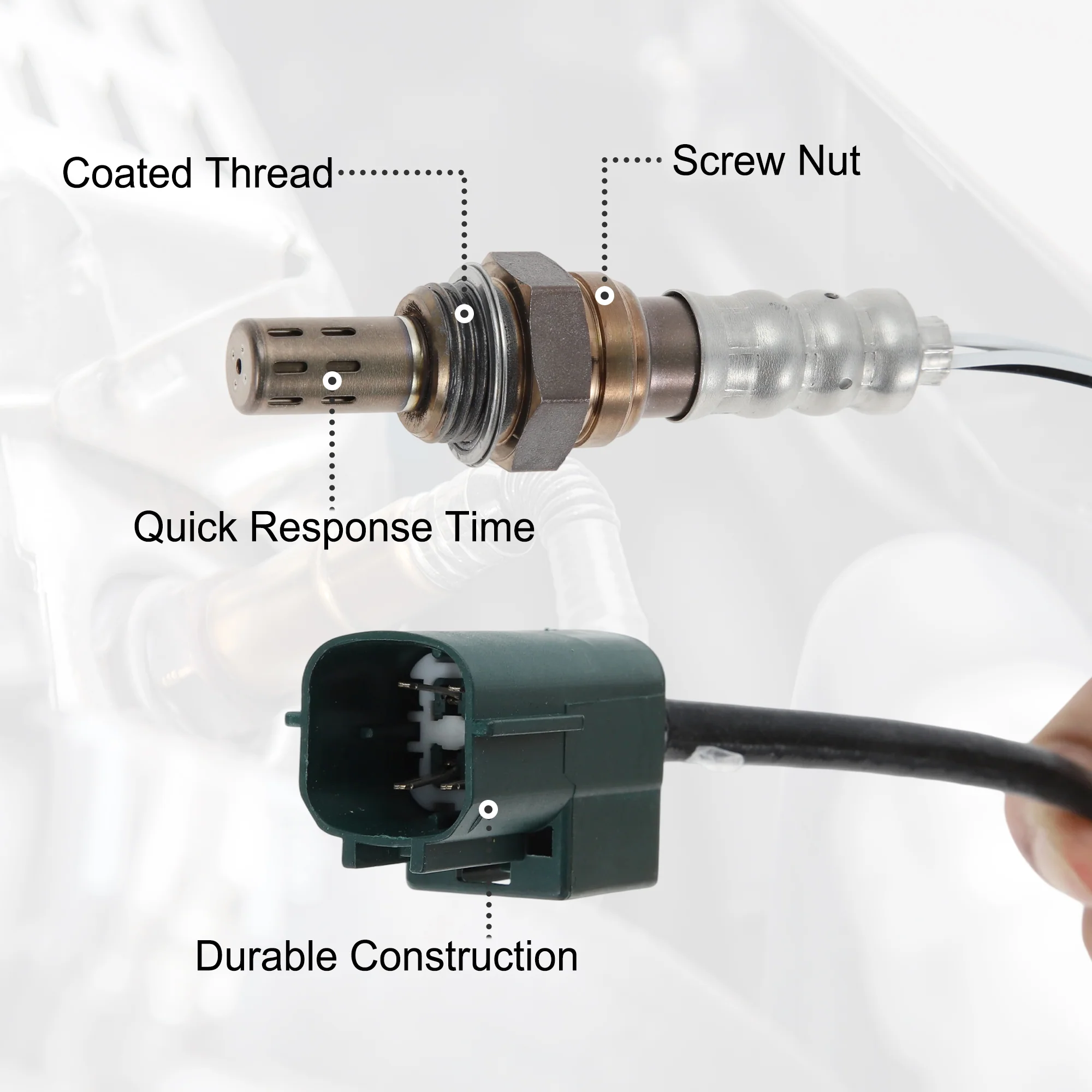 Upstream & Downstream Oxygen Sensor for Nissan Altima 2001-2004 No.2343113 2 Pcs - Image 4