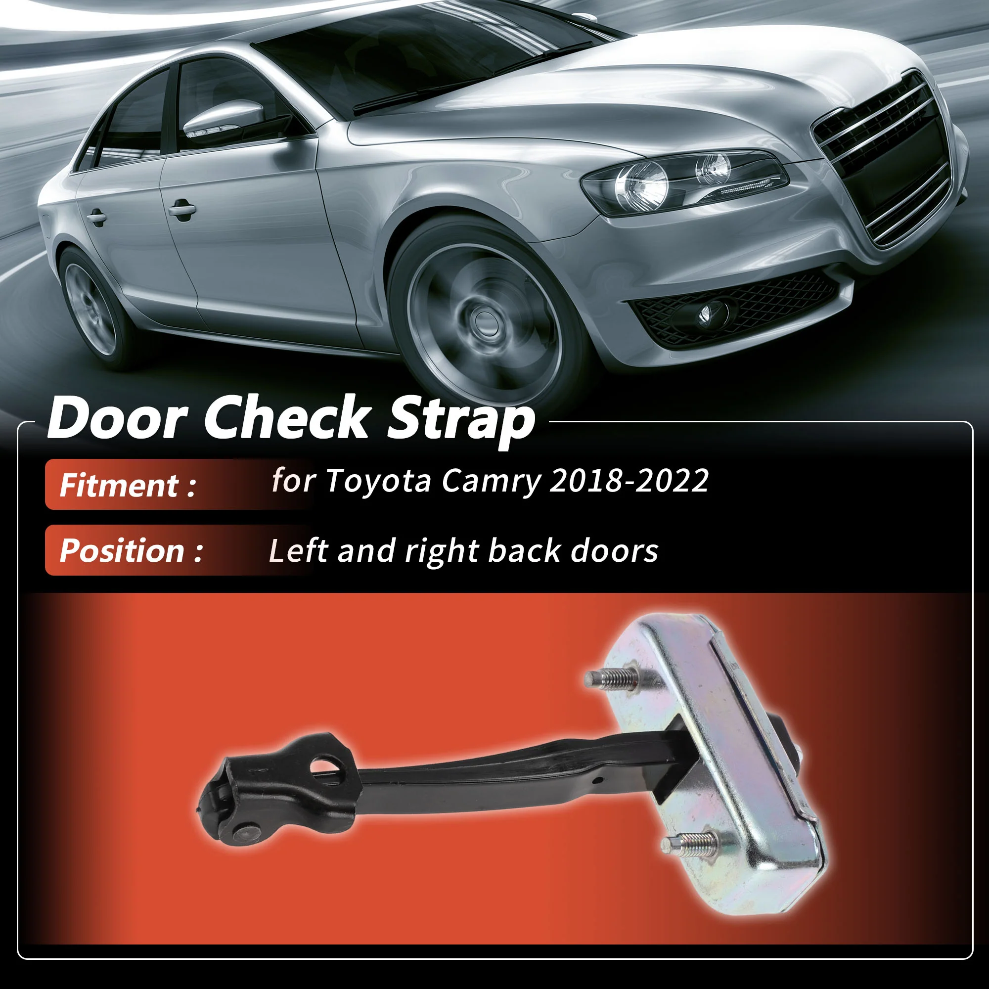 No.6863006150 Left Right Rear Door Door Check Strap for Toyota Camry 2018-2022 - Image 3