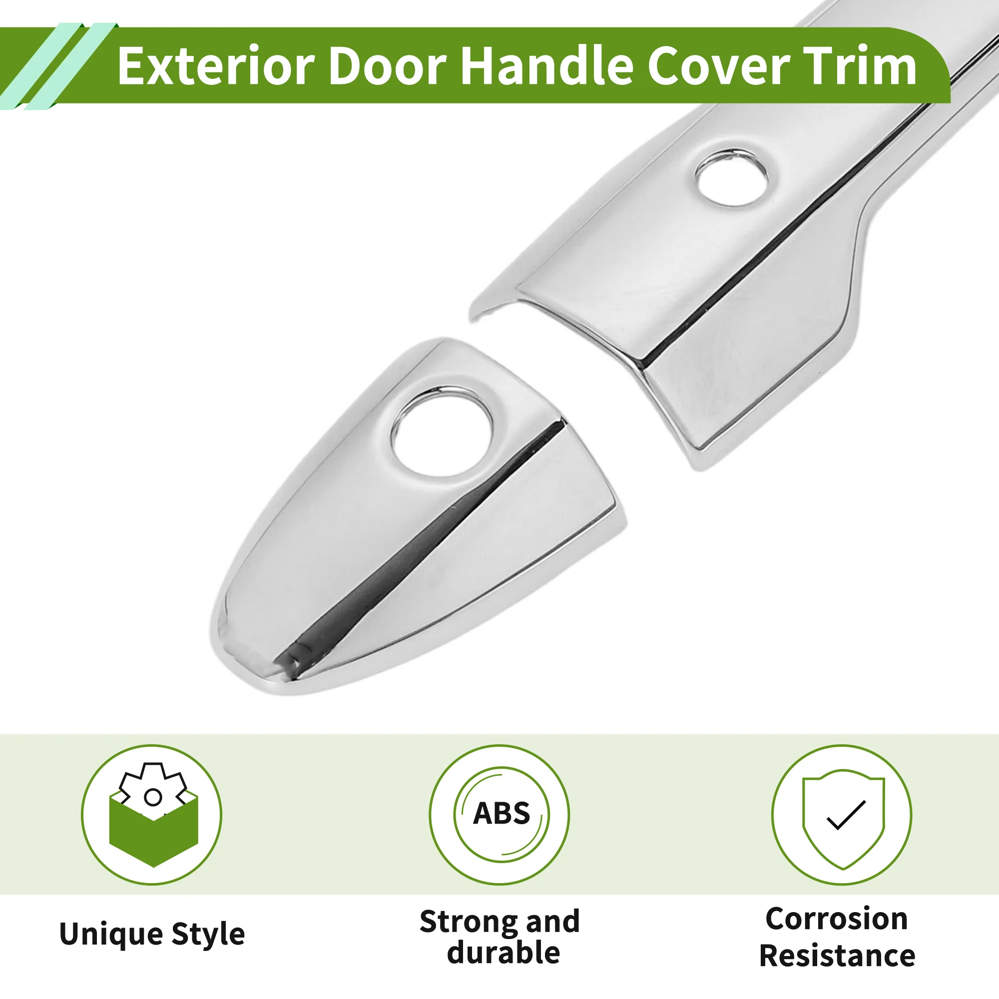 Exterior Door Handle Cover Trim for Honda Freed 2024 Silver Tone 1 Set - Image 5