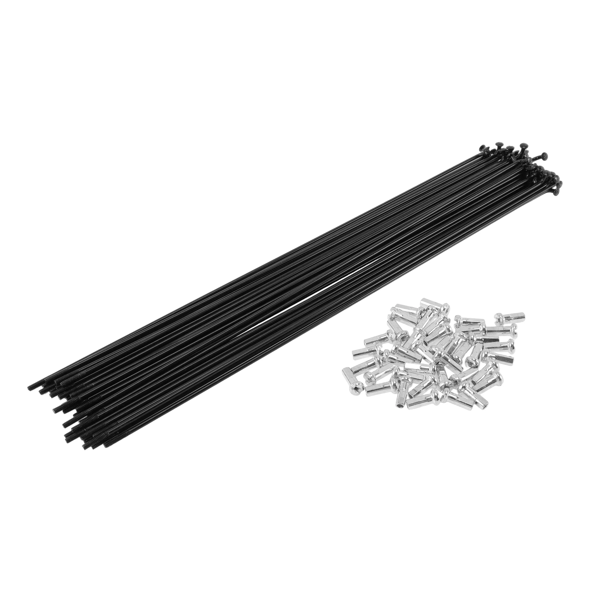 38 Set 14G Bicycle Spoke 238 mm 14G Bike Wheel Spoke Carbon Steel Black