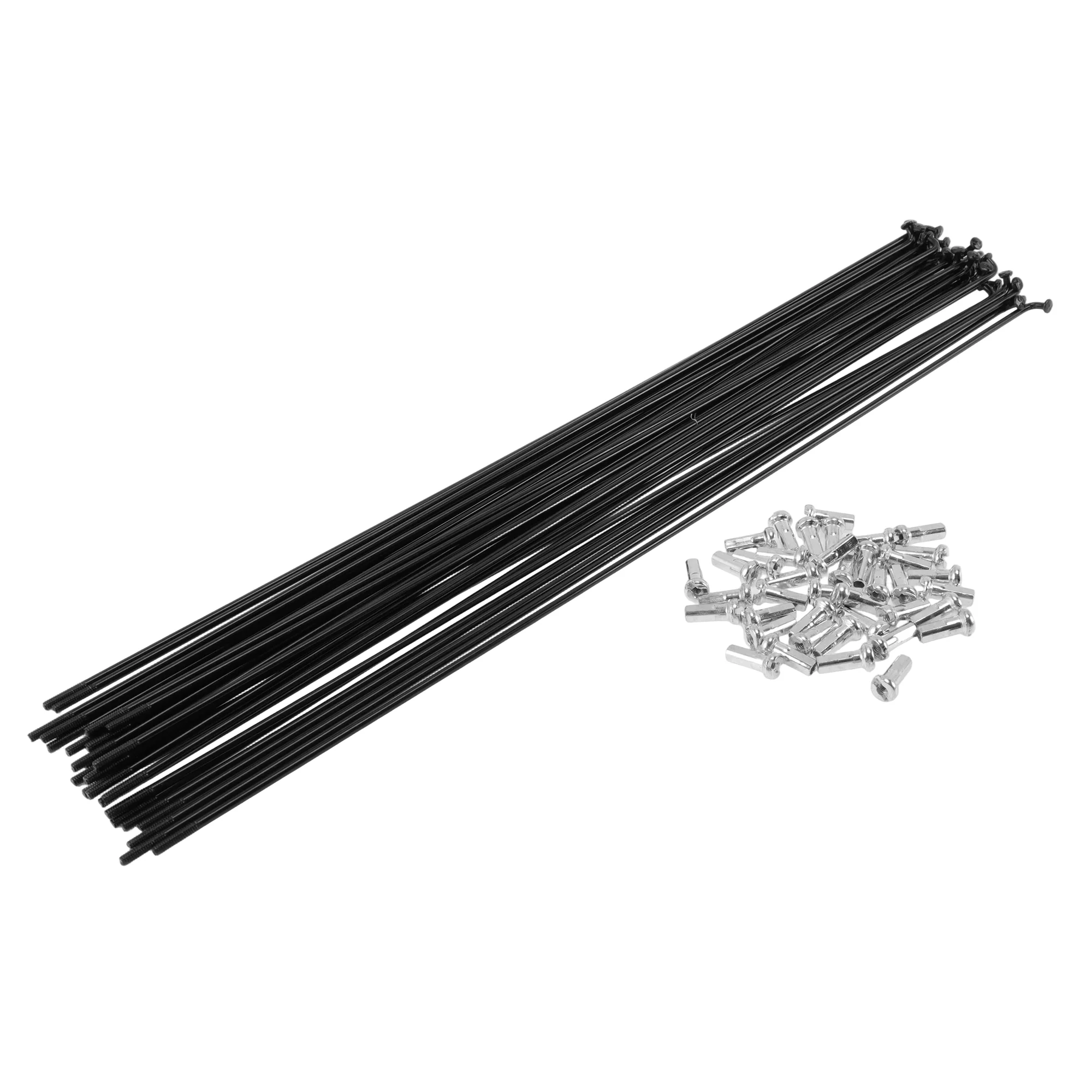 38 set 14G Bicycle Spoke 278 mm 14G Bike Wheel Spoke Carbon Steel Black