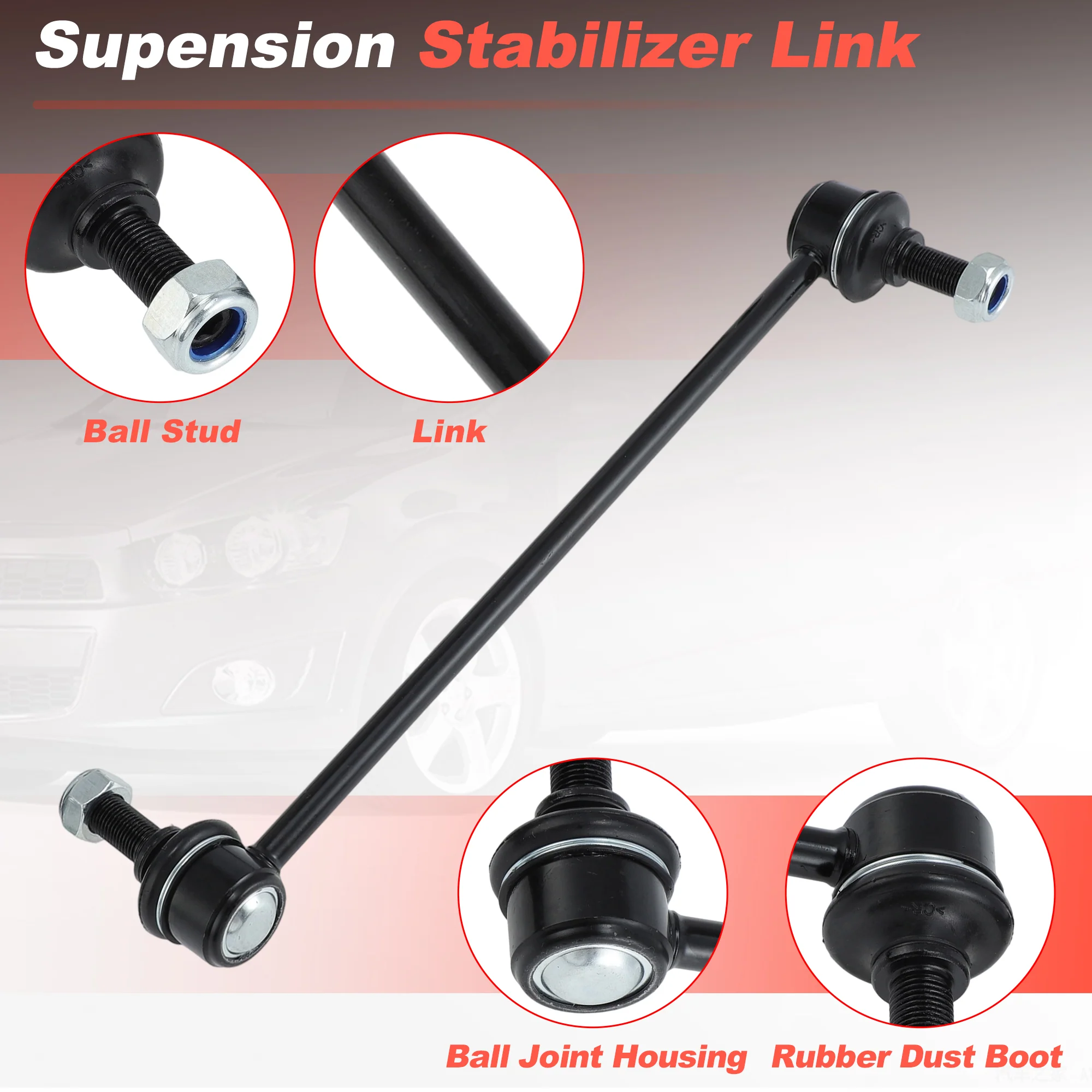 K750630 Front Left Right Stabilizer Sway Bar Links for Chevrolet Sonic 2012-2020 - Image 4