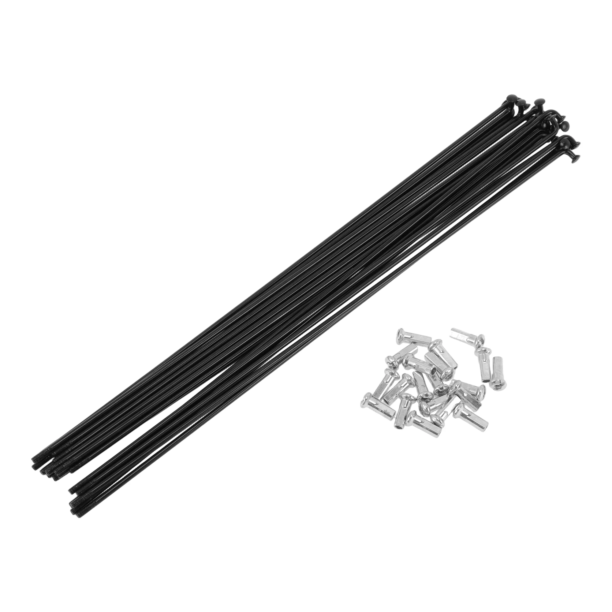 20 Set 12G Bicycle Spoke 260 mm 12G Bike Wheel Spoke Carbon Steel Black