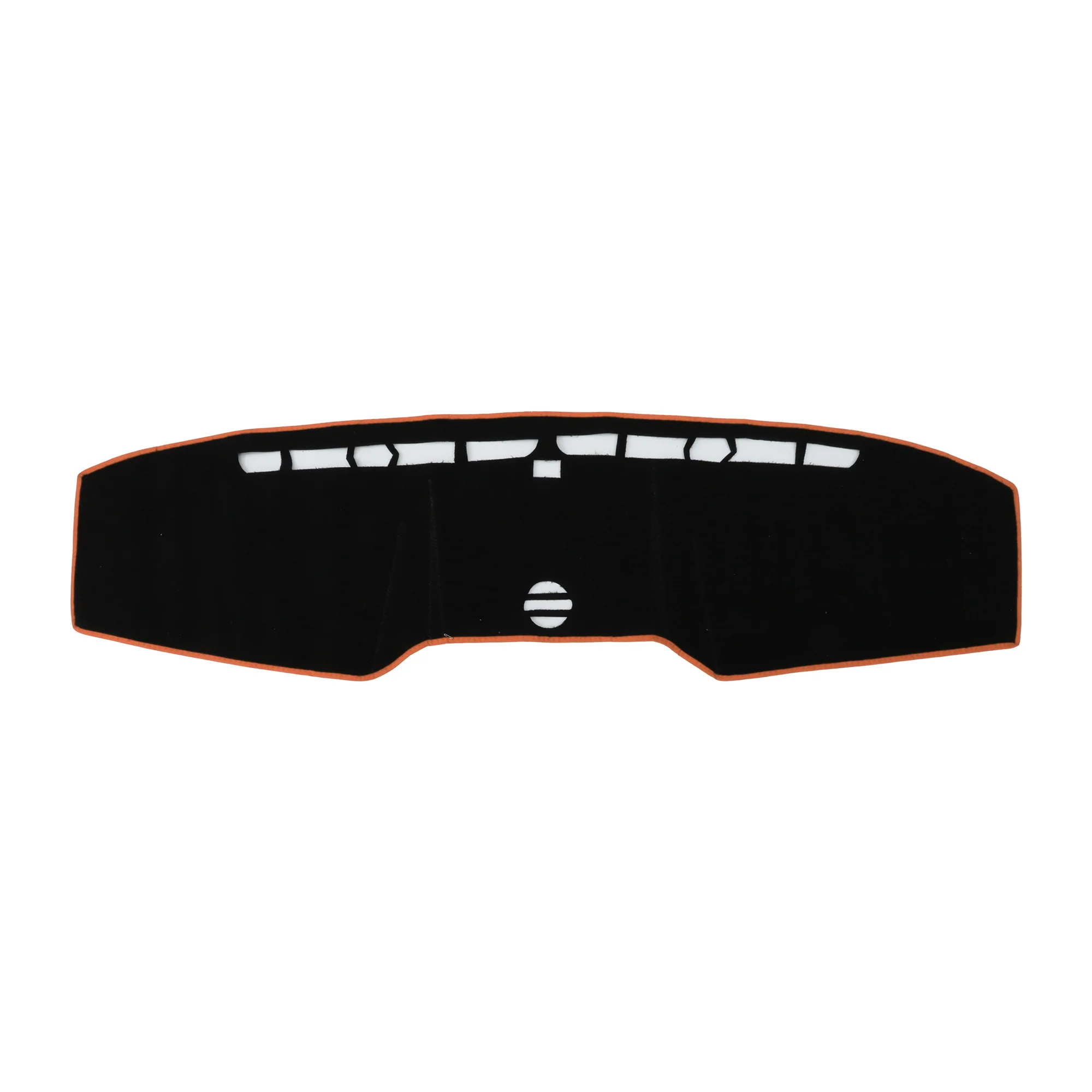 Dashboard Cover for Ford for Mustang 15-23 without Hud Polyester Black Orange